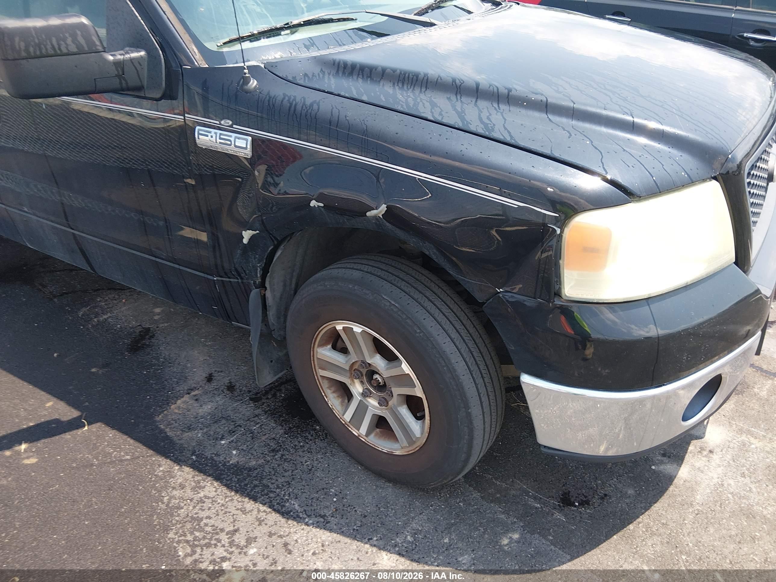 2006 Ford F-150 Lariat/xl/xlt Black vin: 1FTPX12536FA45240