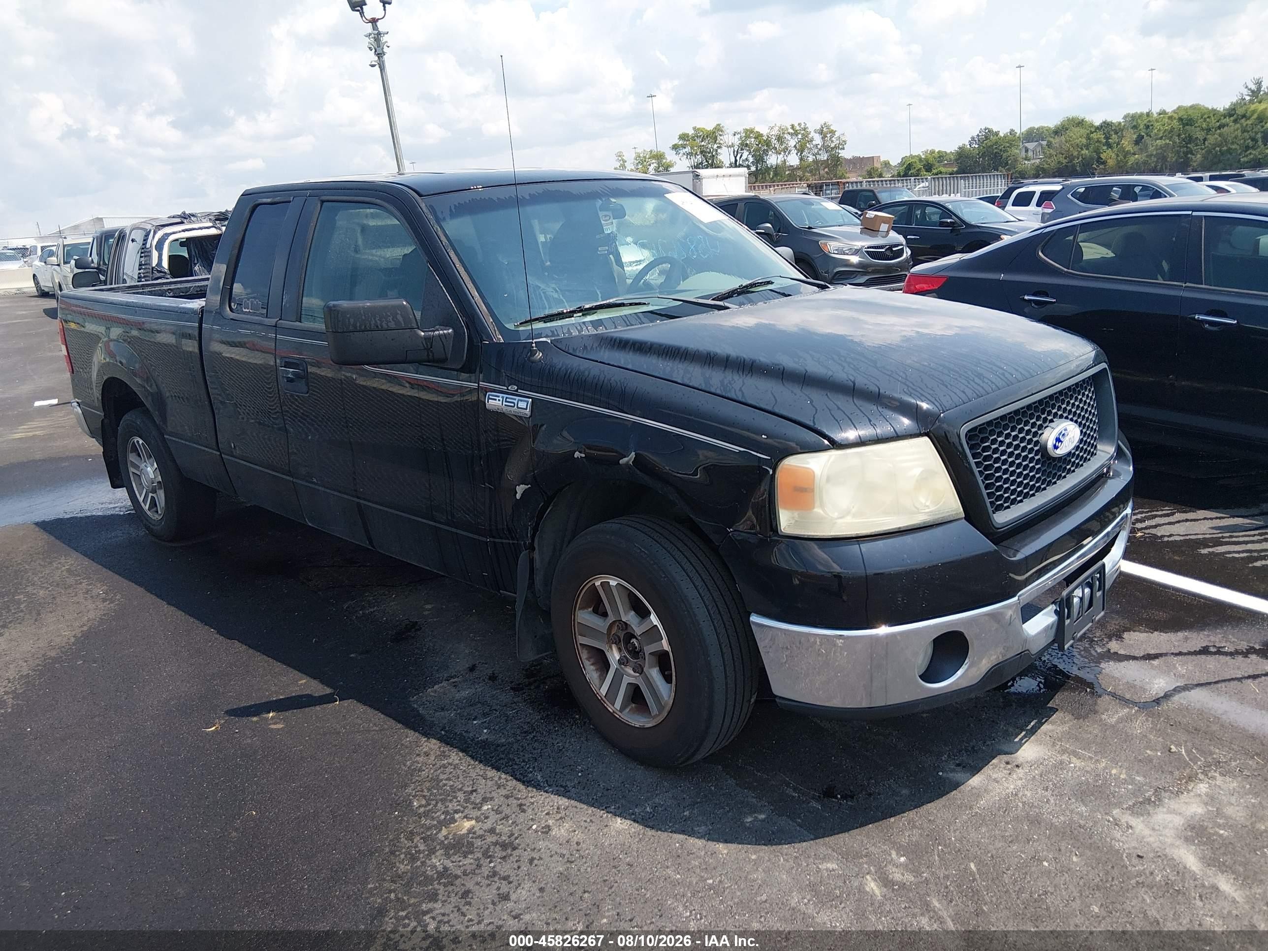 2006 Ford F-150 Lariat/xl/xlt Black vin: 1FTPX12536FA45240