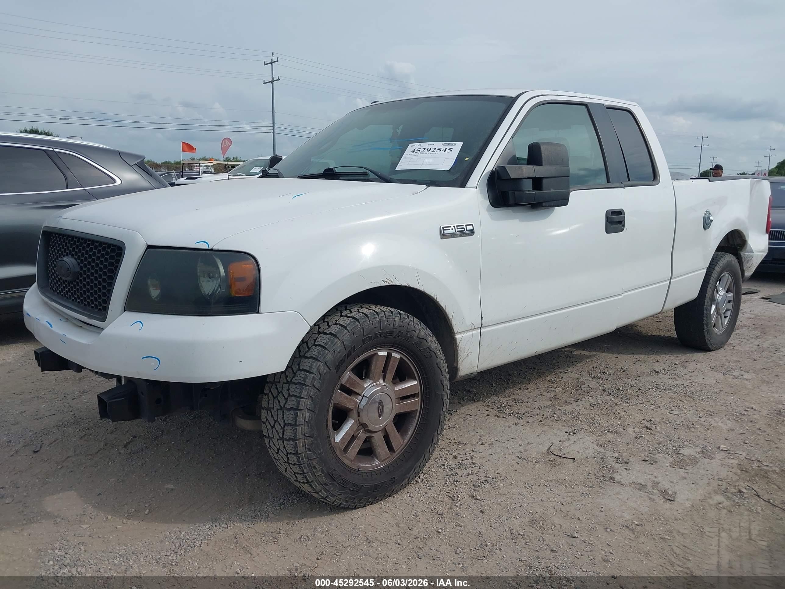 2006 Ford F-150 Lariat/xl/xlt White vin: 1FTPX12536NA56227