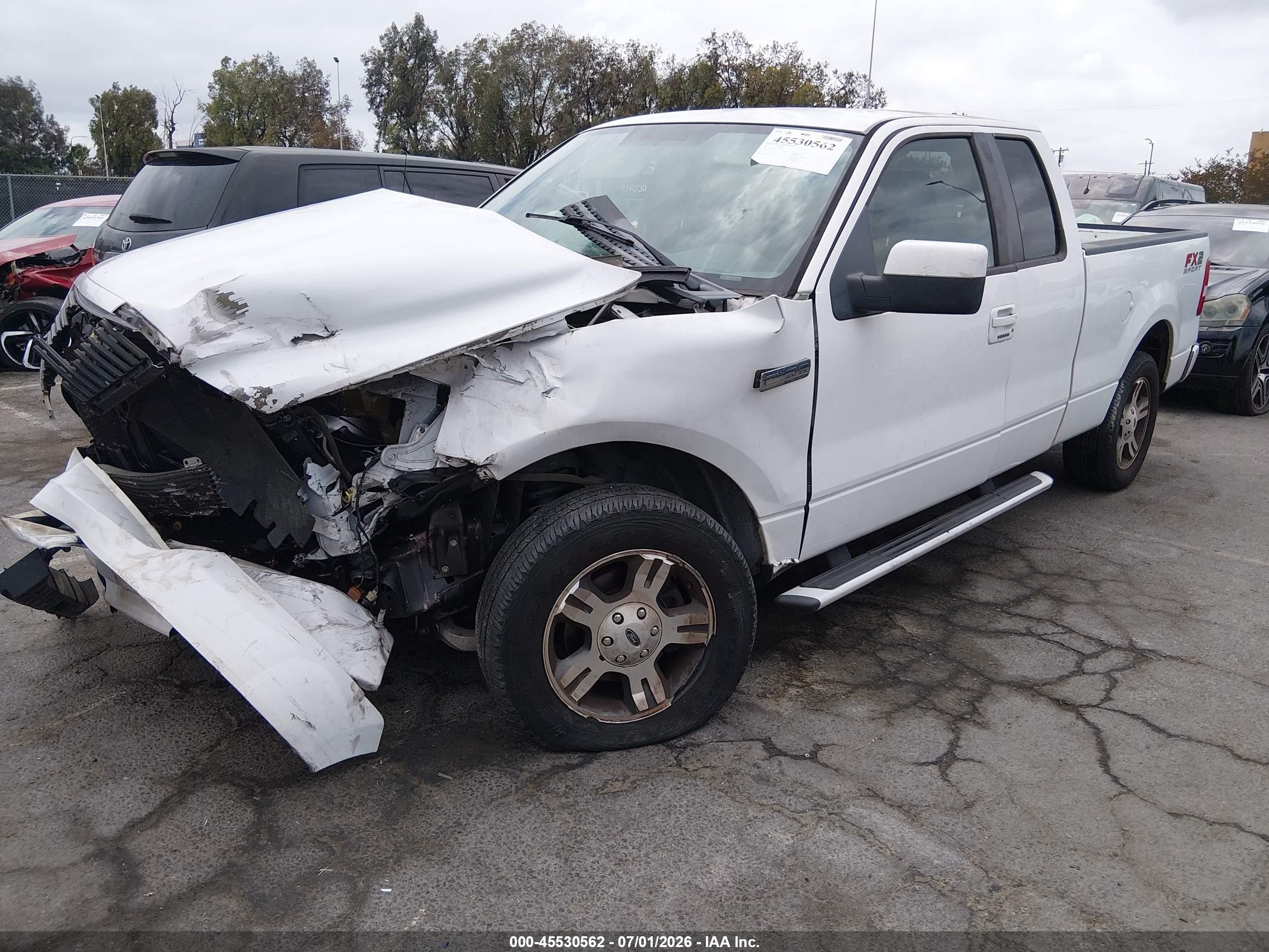 2007 Ford F-150 Lariat/stx/xl/xlt White vin: 1FTPX12537NA53183