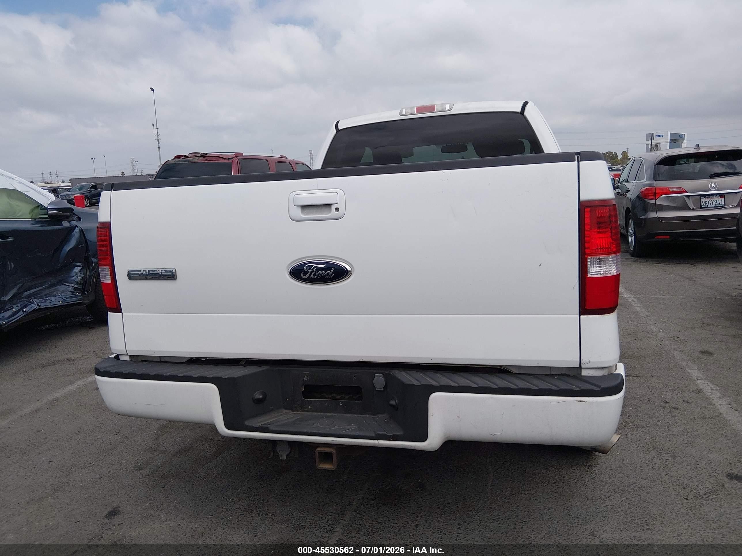 2007 Ford F-150 Lariat/stx/xl/xlt White vin: 1FTPX12537NA53183