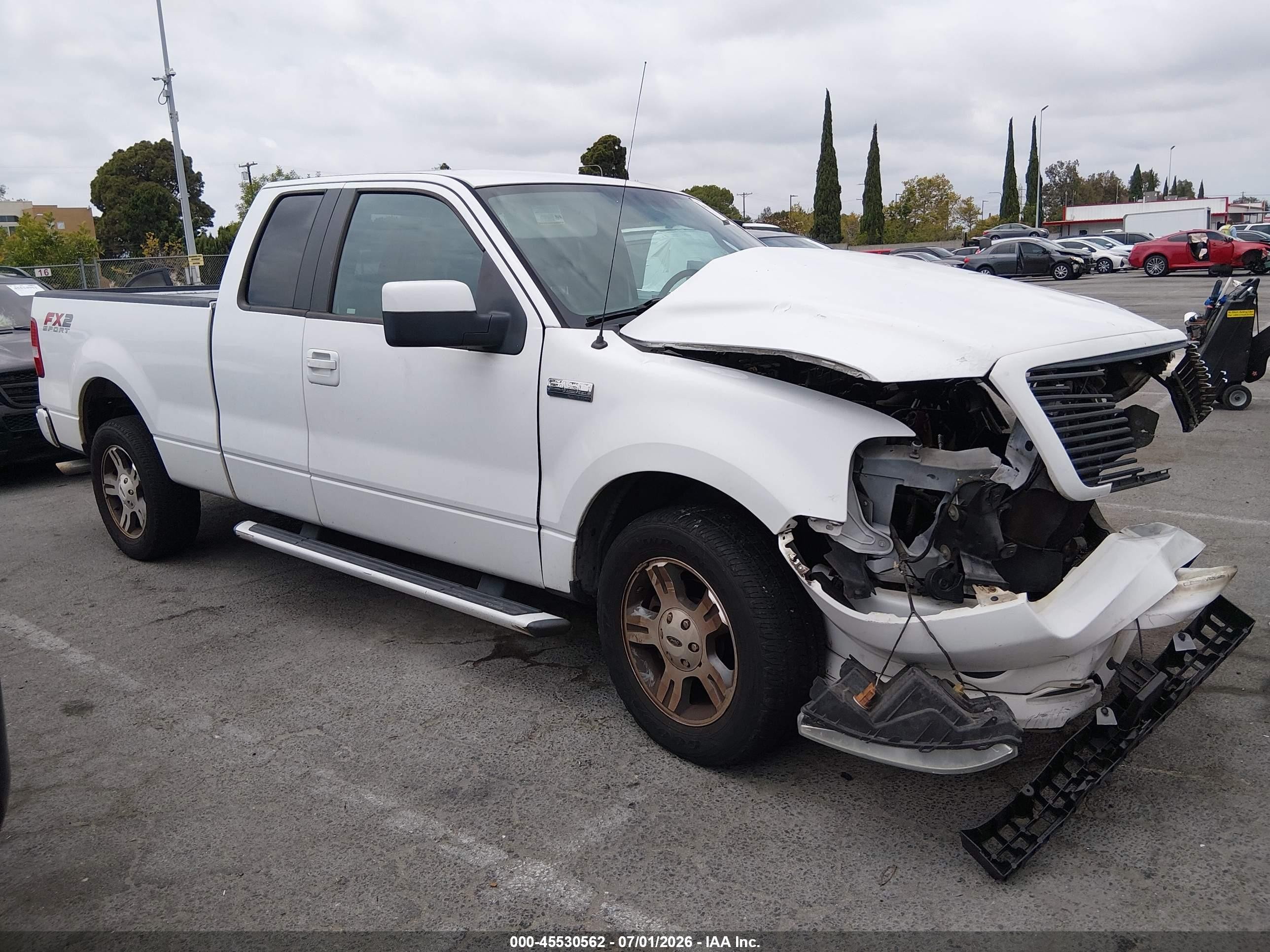 2007 Ford F-150 Lariat/stx/xl/xlt White vin: 1FTPX12537NA53183
