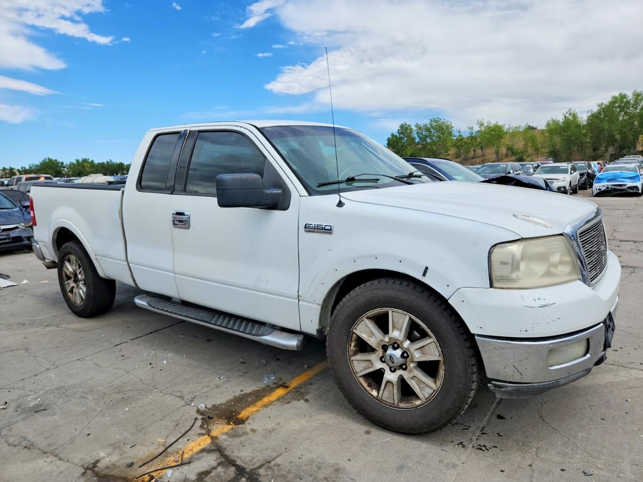 2004 Ford F150 White vin: 1FTPX12544NA46657