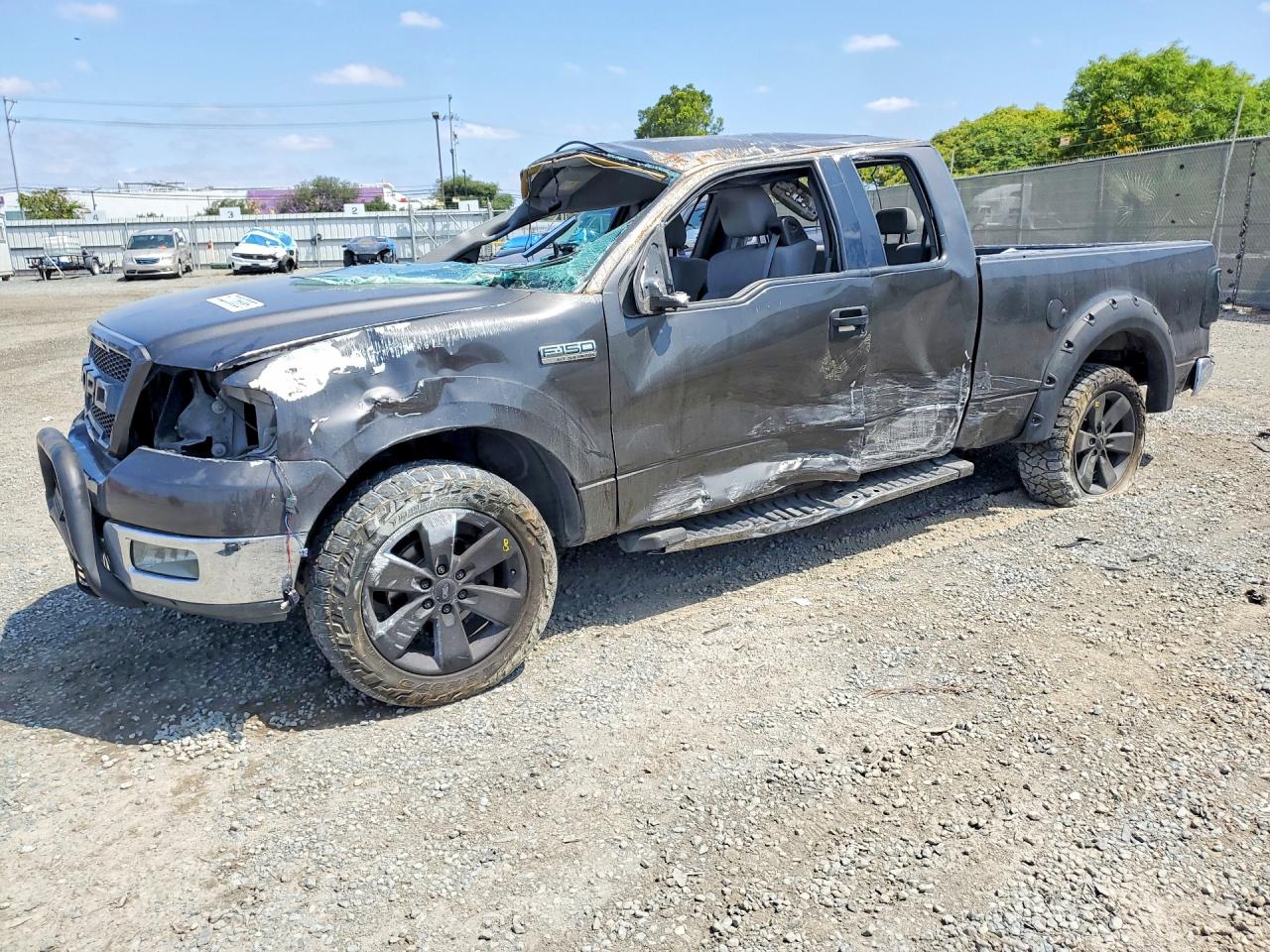 2004 Ford F150 Gray vin: 1FTPX12544NB26797