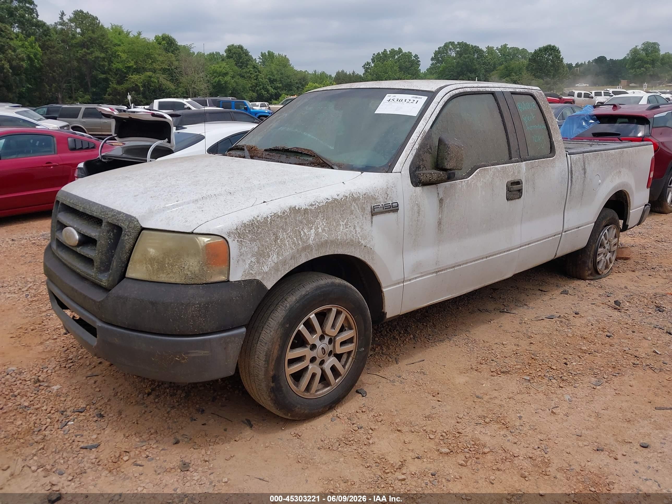 2006 Ford F-150 Lariat/xl/xlt White vin: 1FTPX12546NB68003