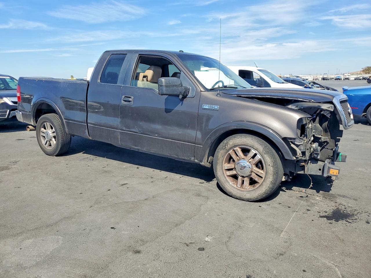 2007 Ford F150 Gray vin: 1FTPX12547FA65773