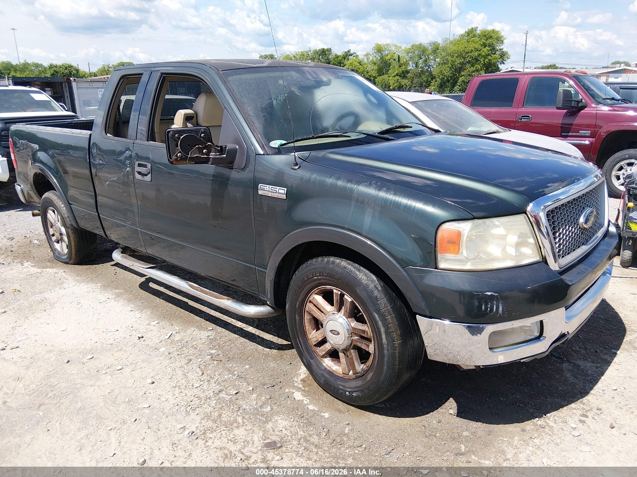 2004 Ford F-150 Lariat/xl/xlt Green vin: 1FTPX12554NB76575