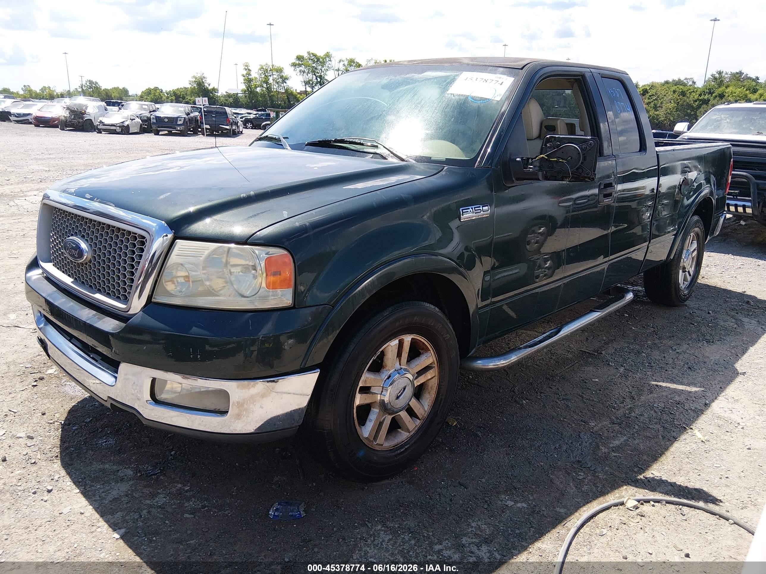 2004 Ford F-150 Lariat/xl/xlt Green vin: 1FTPX12554NB76575