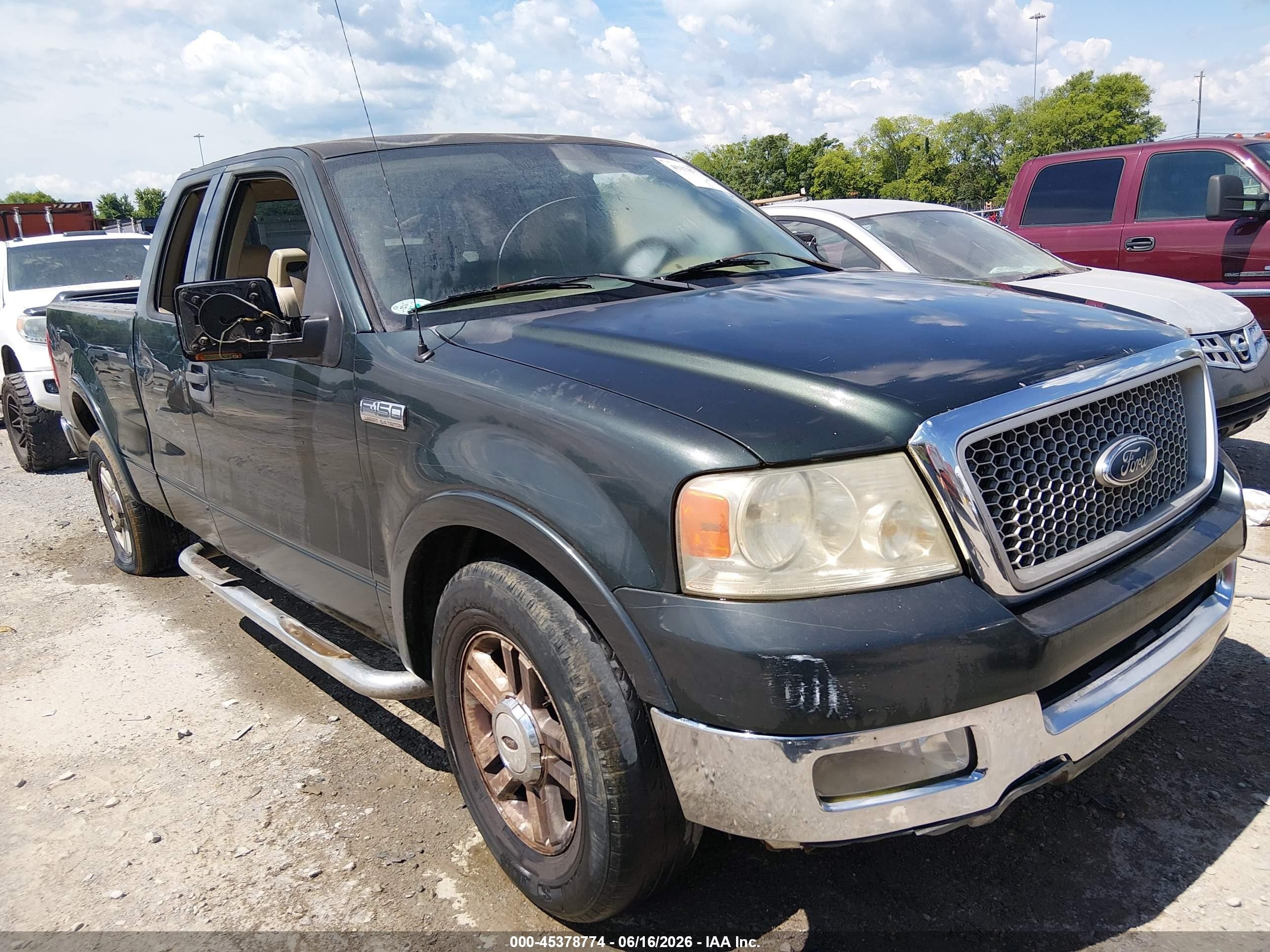 2004 Ford F-150 Lariat/xl/xlt Green vin: 1FTPX12554NB76575