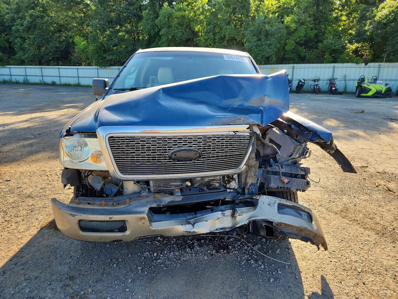 2004 Ford F150 Blue vin: 1FTPX12554NC26889