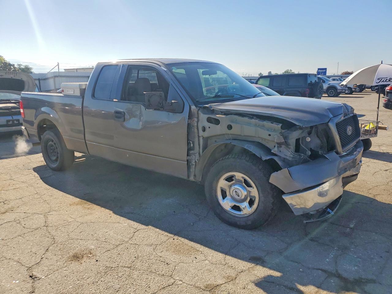 2005 Ford F150 Gray vin: 1FTPX12555FA34562