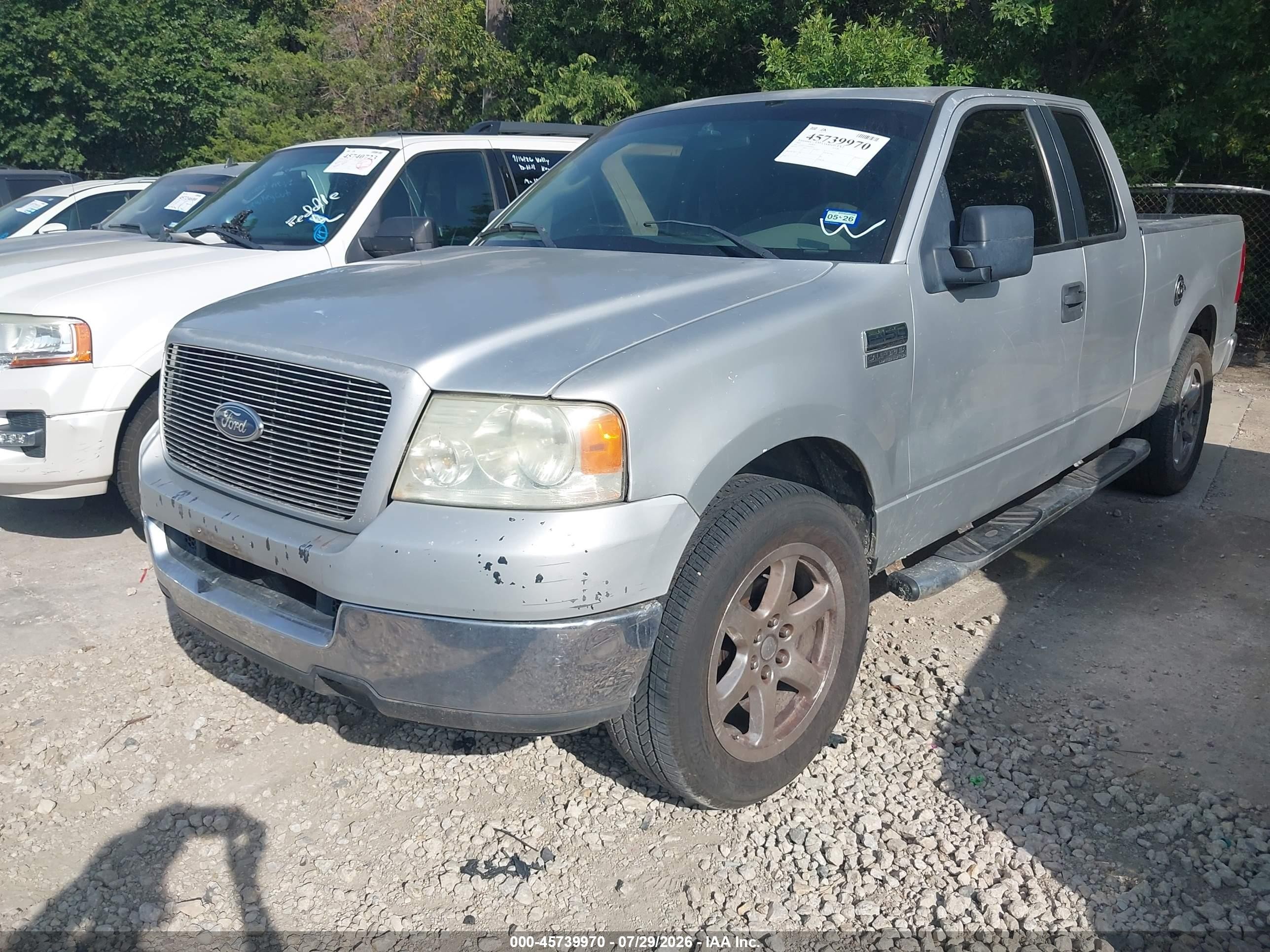 2005 Ford F-150 Lariat/xl/xlt Silver vin: 1FTPX12555FB10930