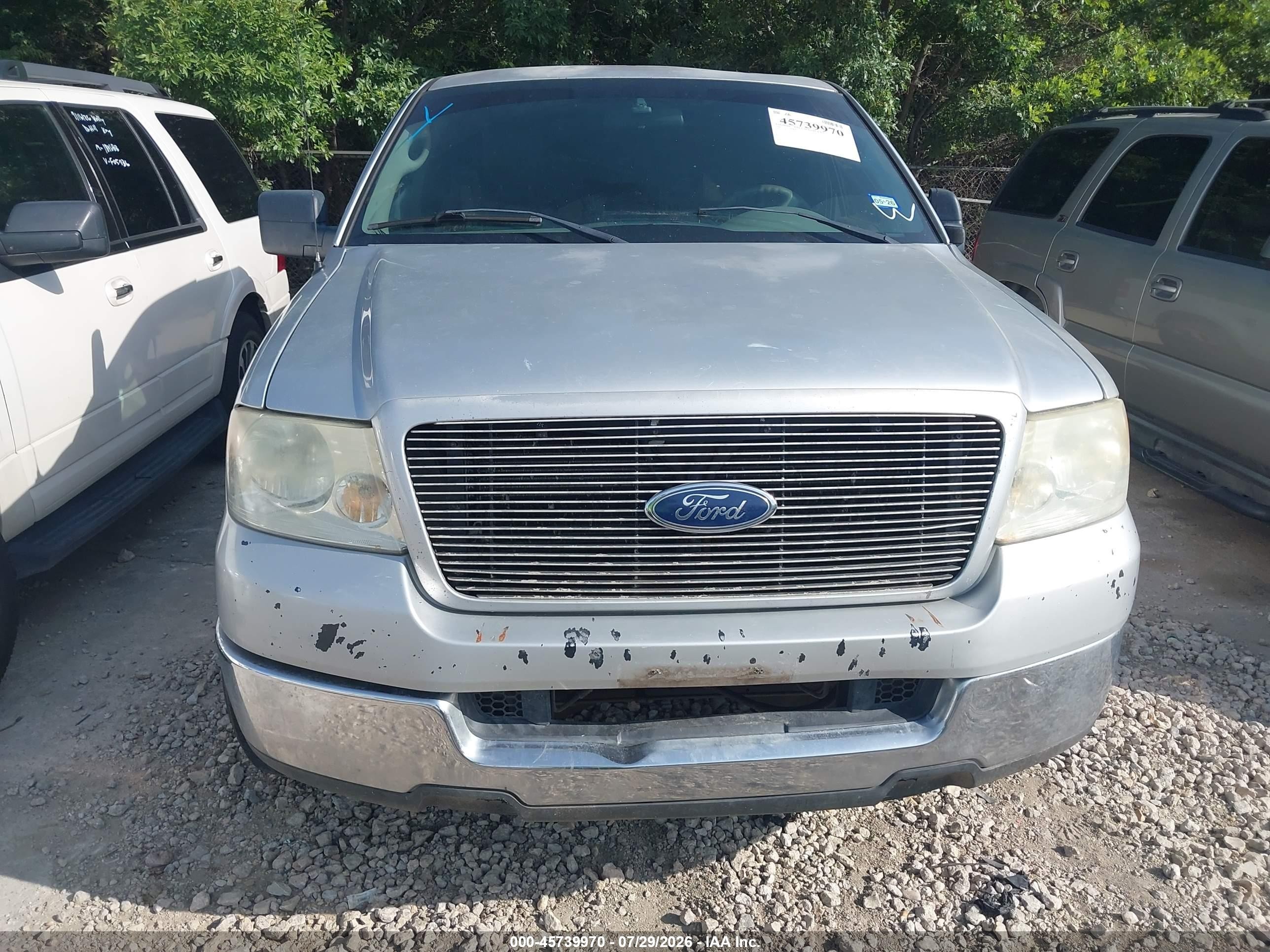 2005 Ford F-150 Lariat/xl/xlt Silver vin: 1FTPX12555FB10930