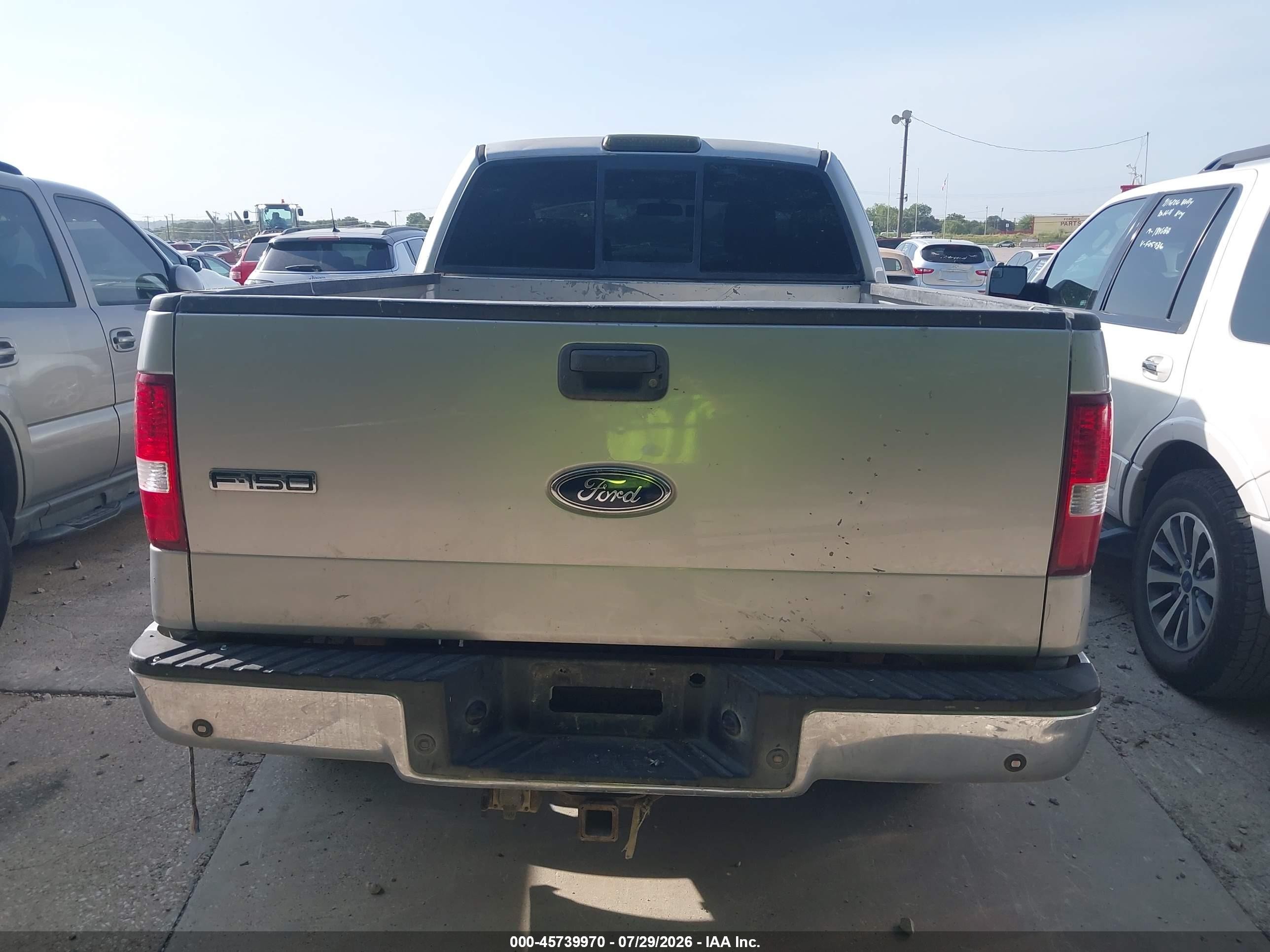 2005 Ford F-150 Lariat/xl/xlt Silver vin: 1FTPX12555FB10930