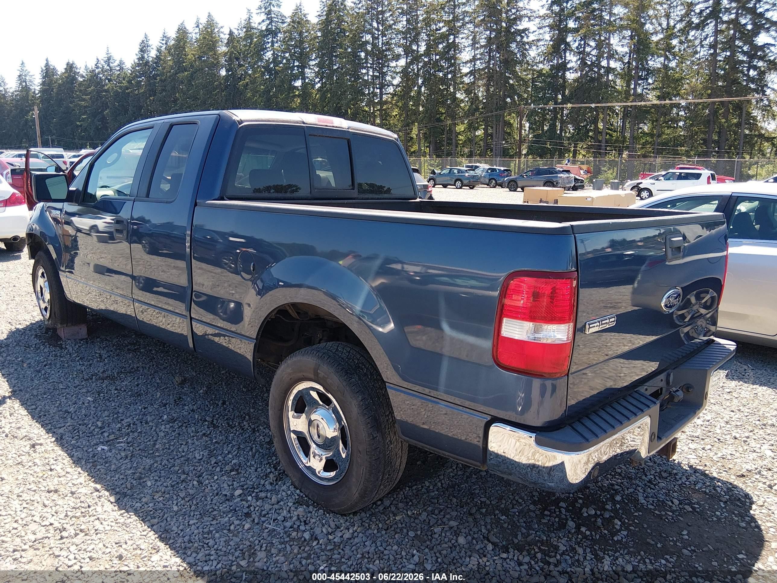2005 Ford F-150 Lariat/xl/xlt Blue vin: 1FTPX12555KC36924