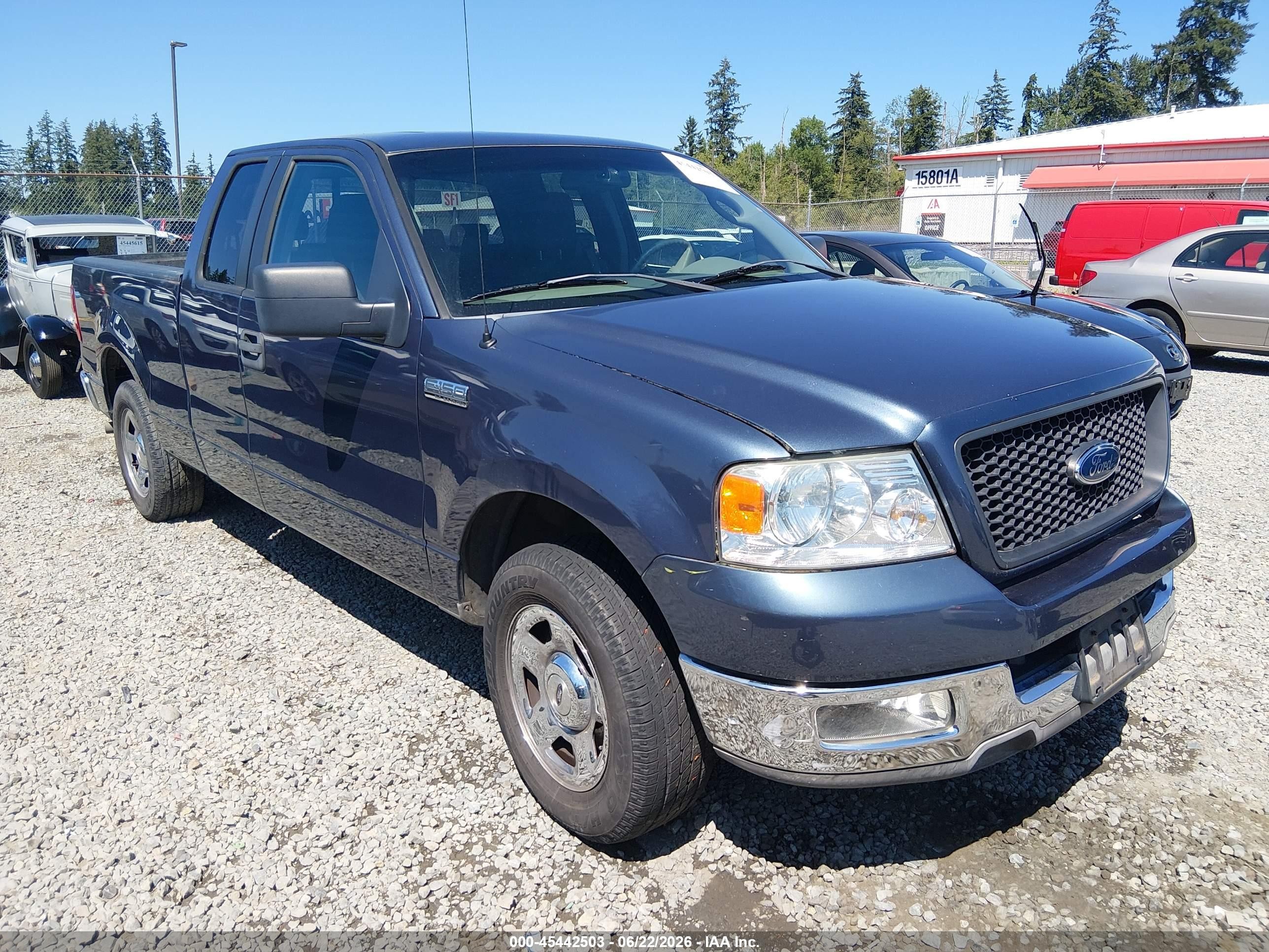 2005 Ford F-150 Lariat/xl/xlt Blue vin: 1FTPX12555KC36924