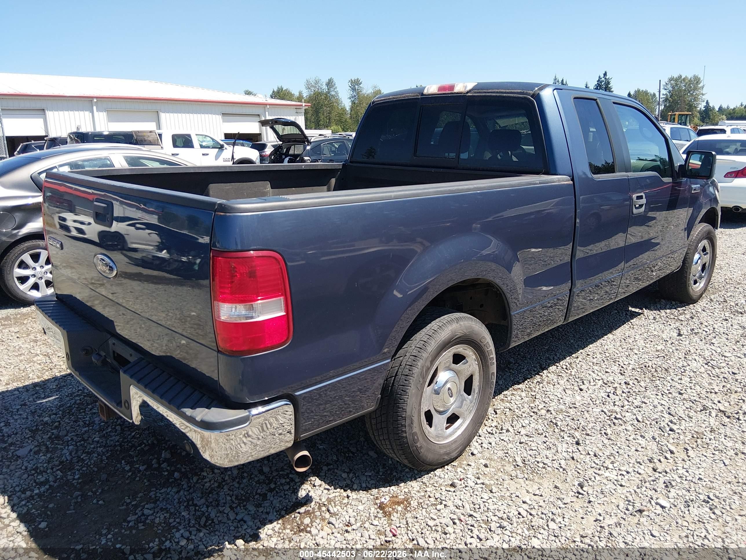2005 Ford F-150 Lariat/xl/xlt Blue vin: 1FTPX12555KC36924