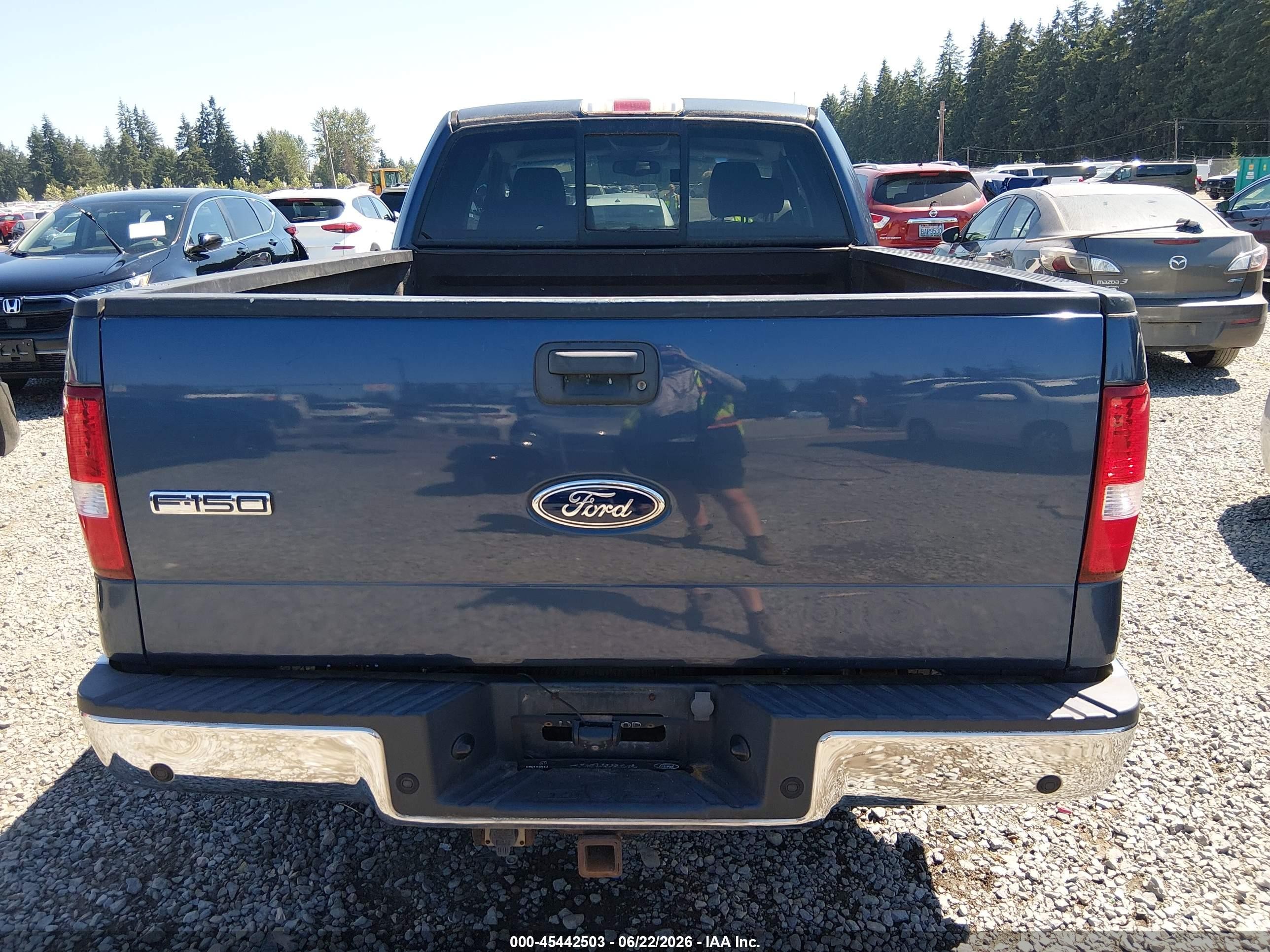 2005 Ford F-150 Lariat/xl/xlt Blue vin: 1FTPX12555KC36924