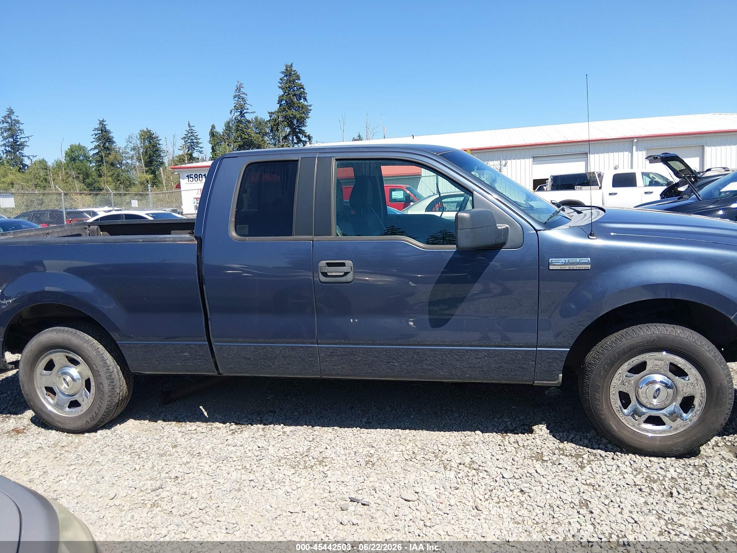 2005 Ford F-150 Lariat/xl/xlt Blue vin: 1FTPX12555KC36924