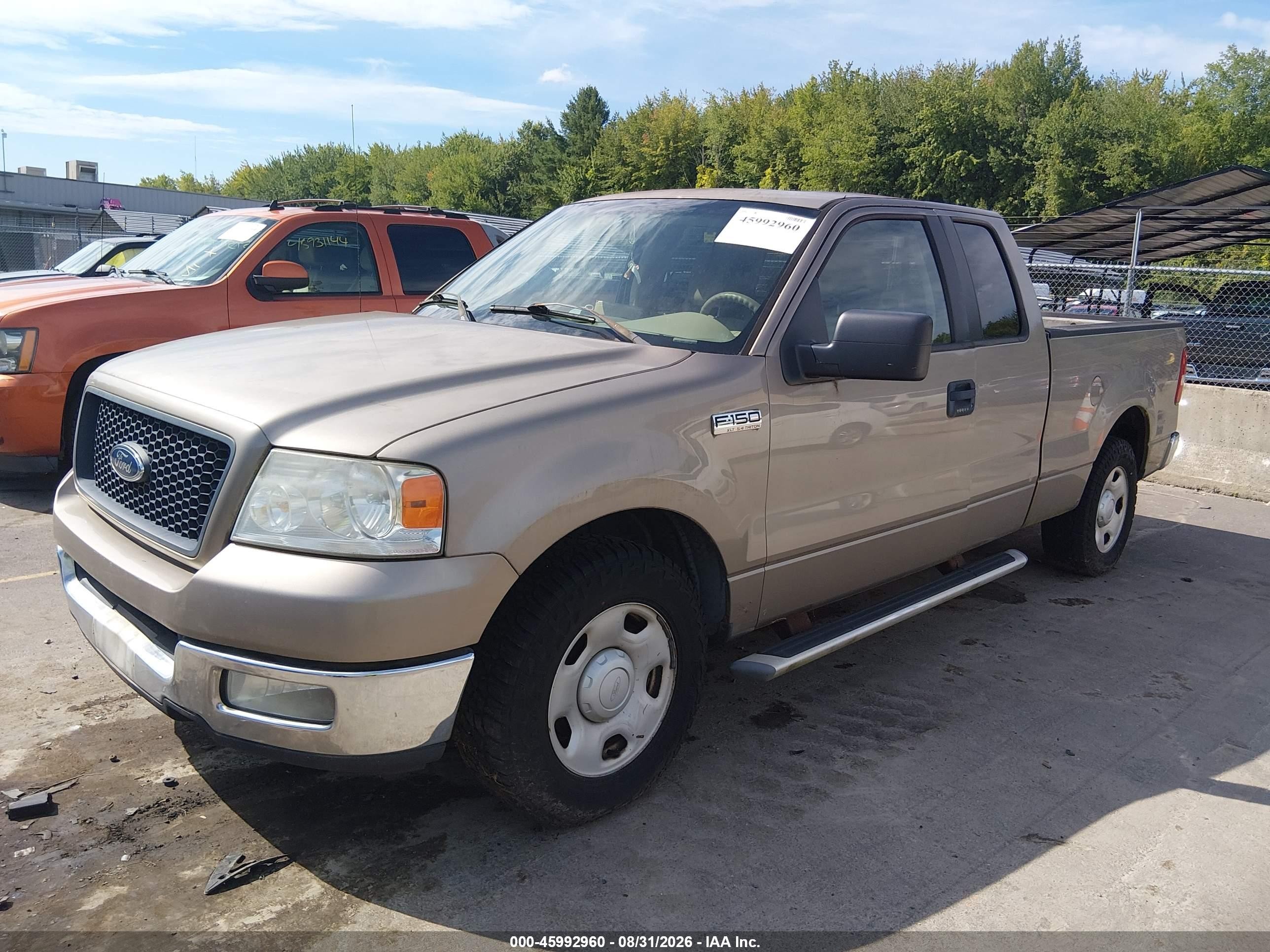 2005 Ford F-150 Lariat/xl/xlt Желто-коричневый vin: 1FTPX12565NA67365