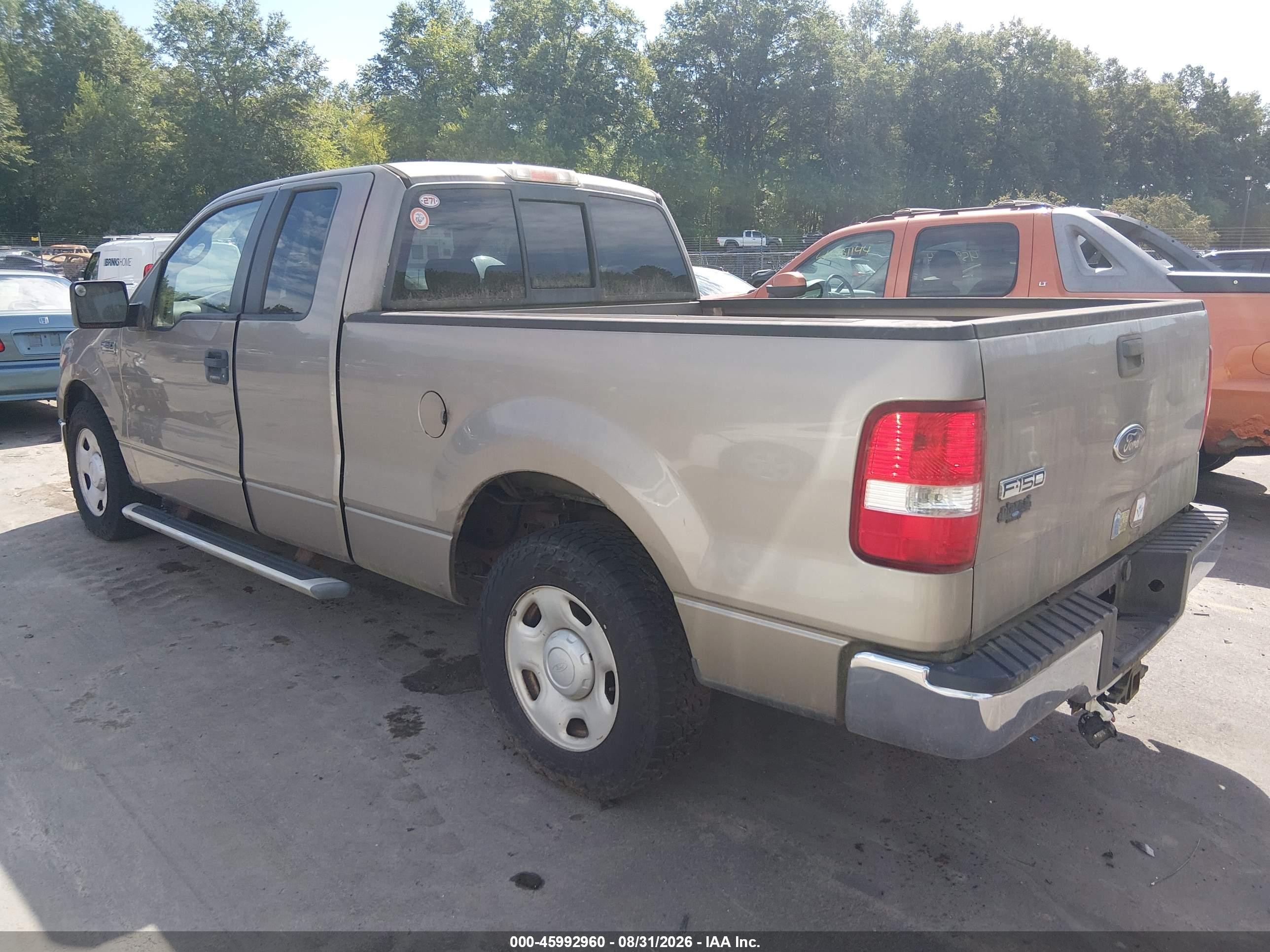 2005 Ford F-150 Lariat/xl/xlt Желто-коричневый vin: 1FTPX12565NA67365