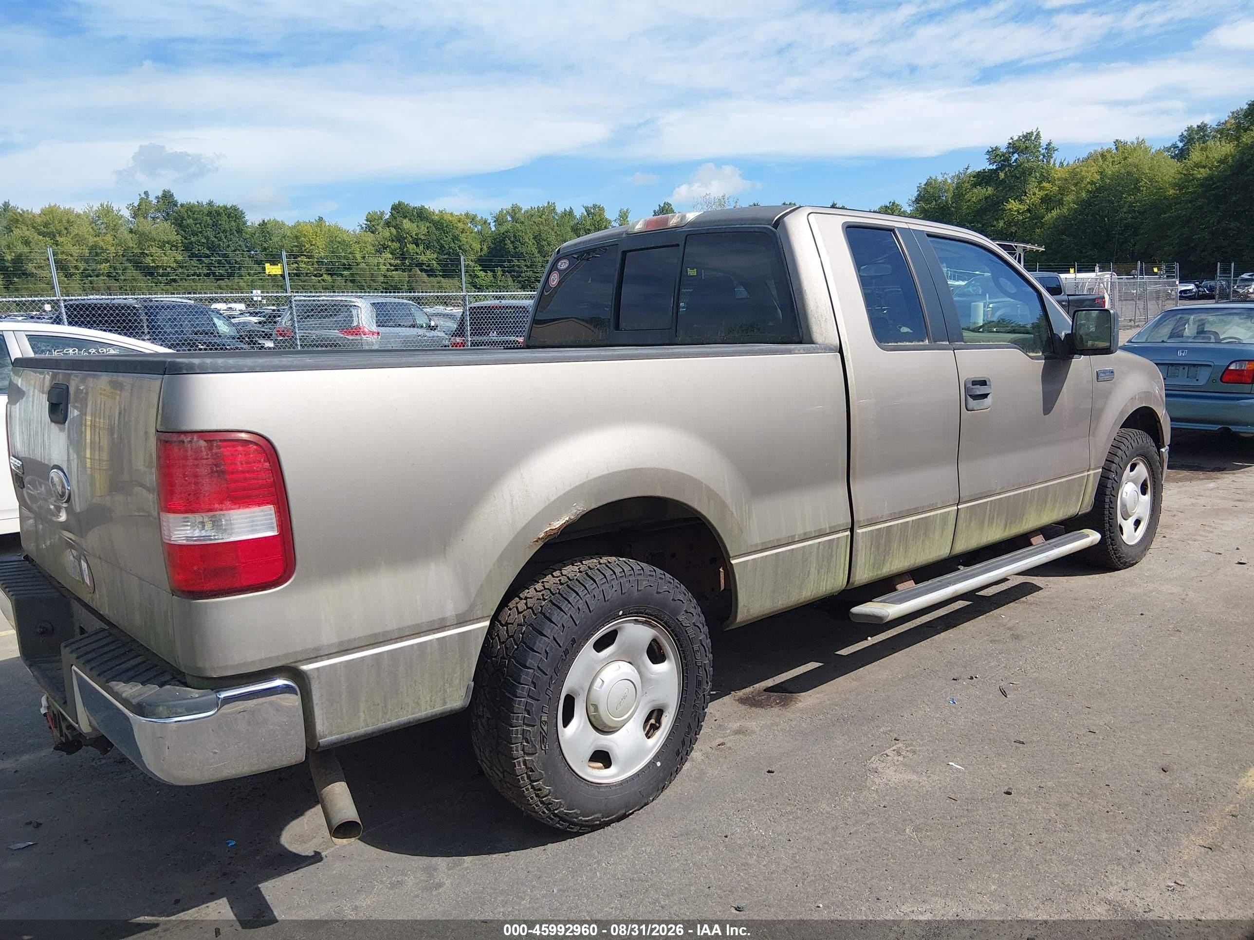 2005 Ford F-150 Lariat/xl/xlt Желто-коричневый vin: 1FTPX12565NA67365