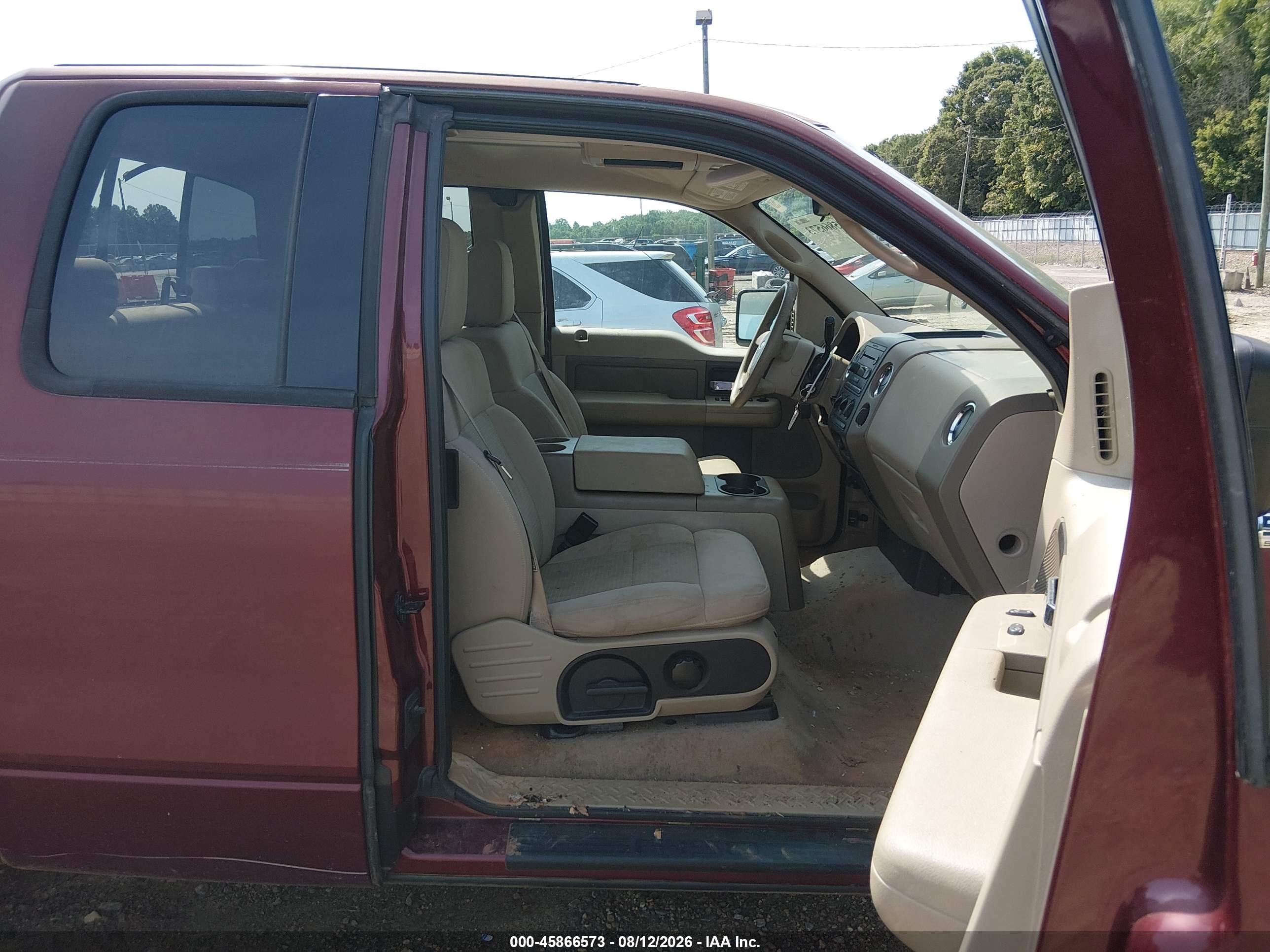 2004 Ford F-150 Lariat/xl/xlt Burgundy vin: 1FTPX12574NA12955