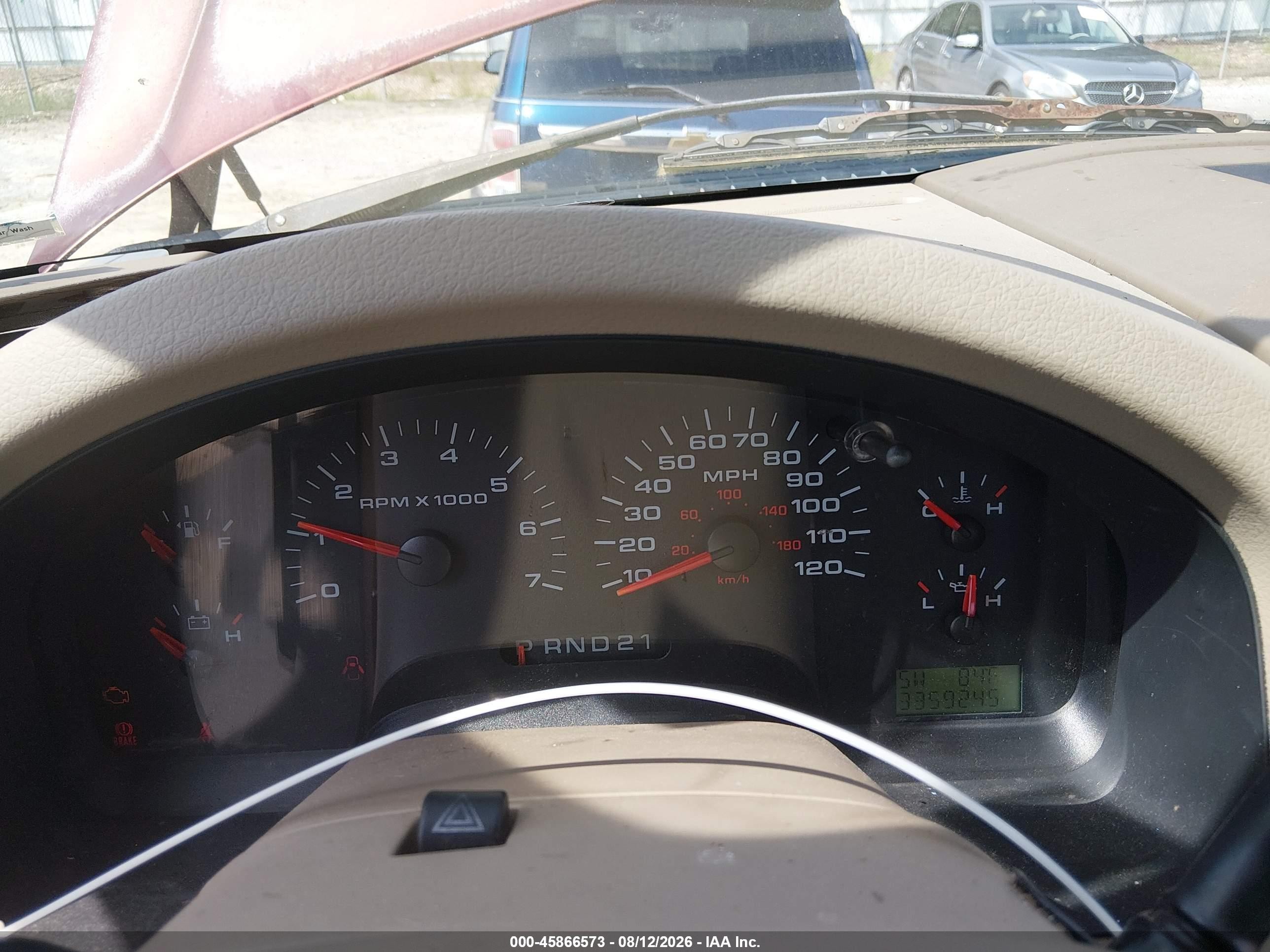 2004 Ford F-150 Lariat/xl/xlt Burgundy vin: 1FTPX12574NA12955