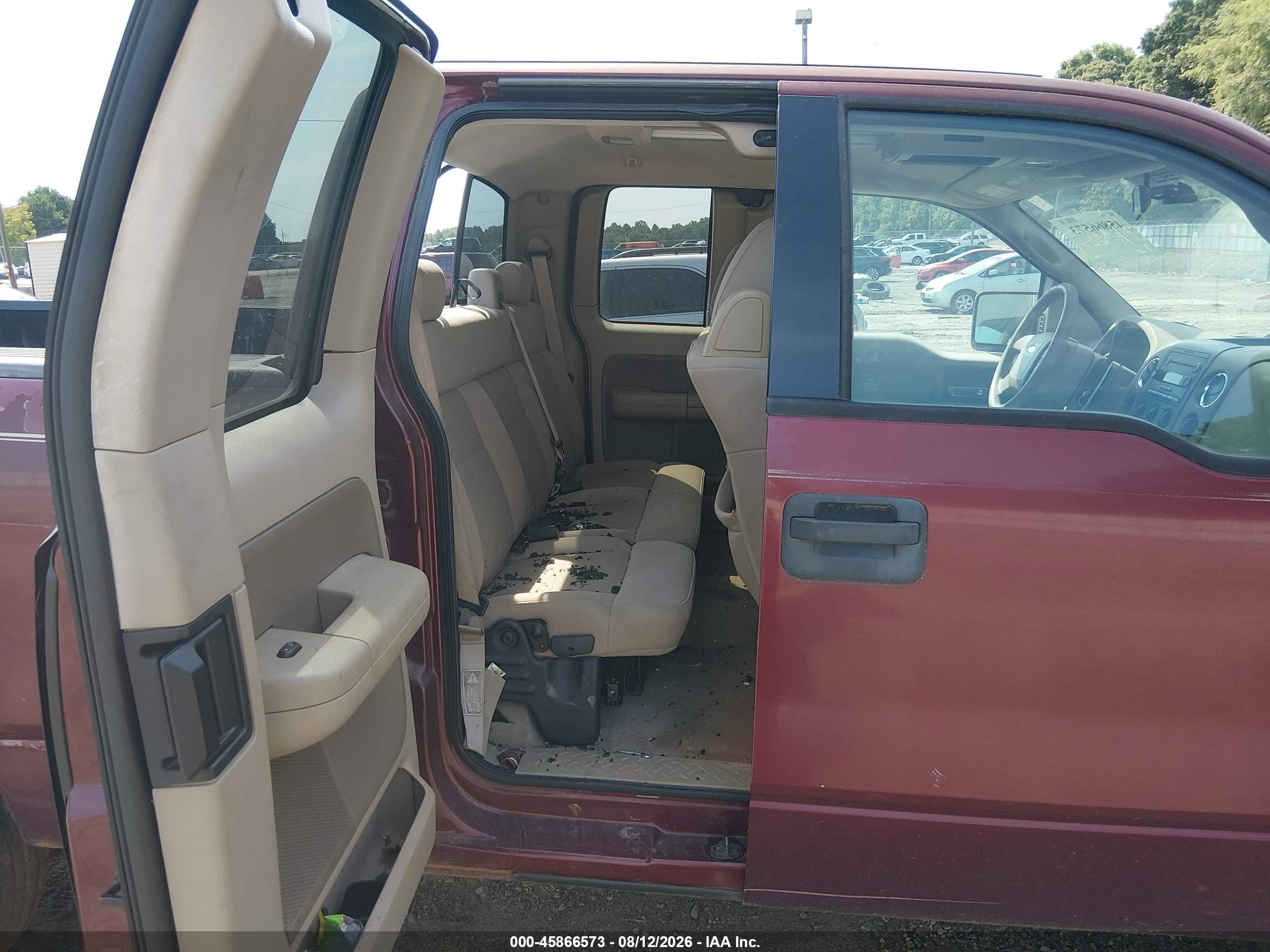 2004 Ford F-150 Lariat/xl/xlt Burgundy vin: 1FTPX12574NA12955