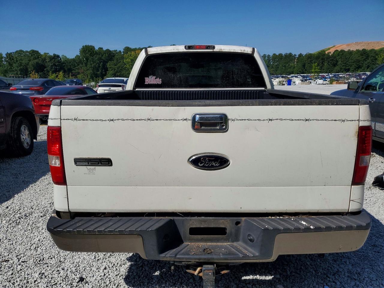 2005 Ford F-150 White vin: 1FTPX12575NB73517