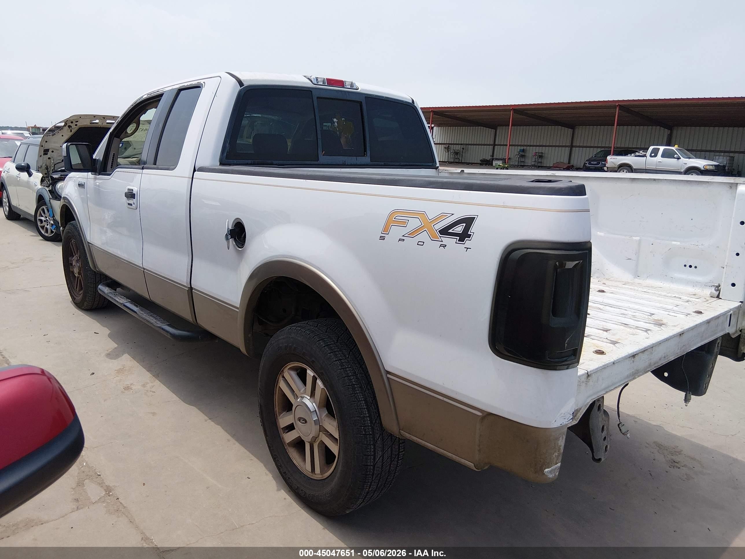 2006 Ford F-150 Lariat/xl/xlt White vin: 1FTPX12576NA25062