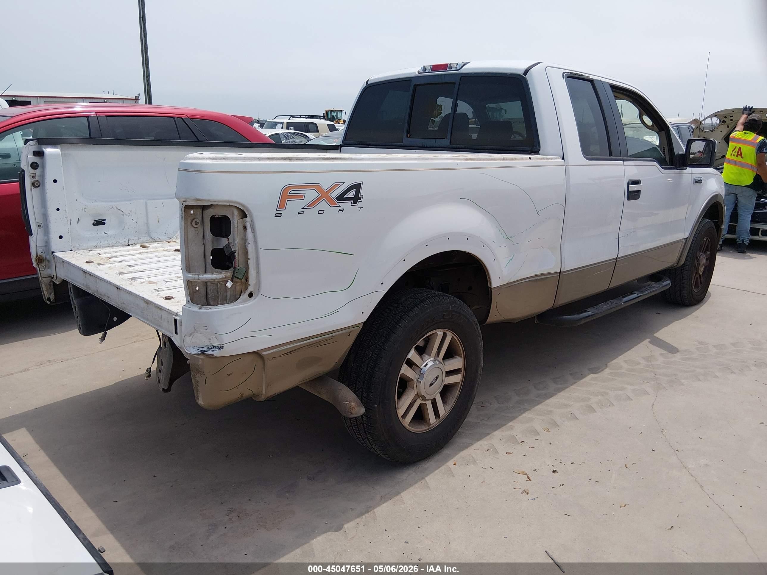 2006 Ford F-150 Lariat/xl/xlt White vin: 1FTPX12576NA25062