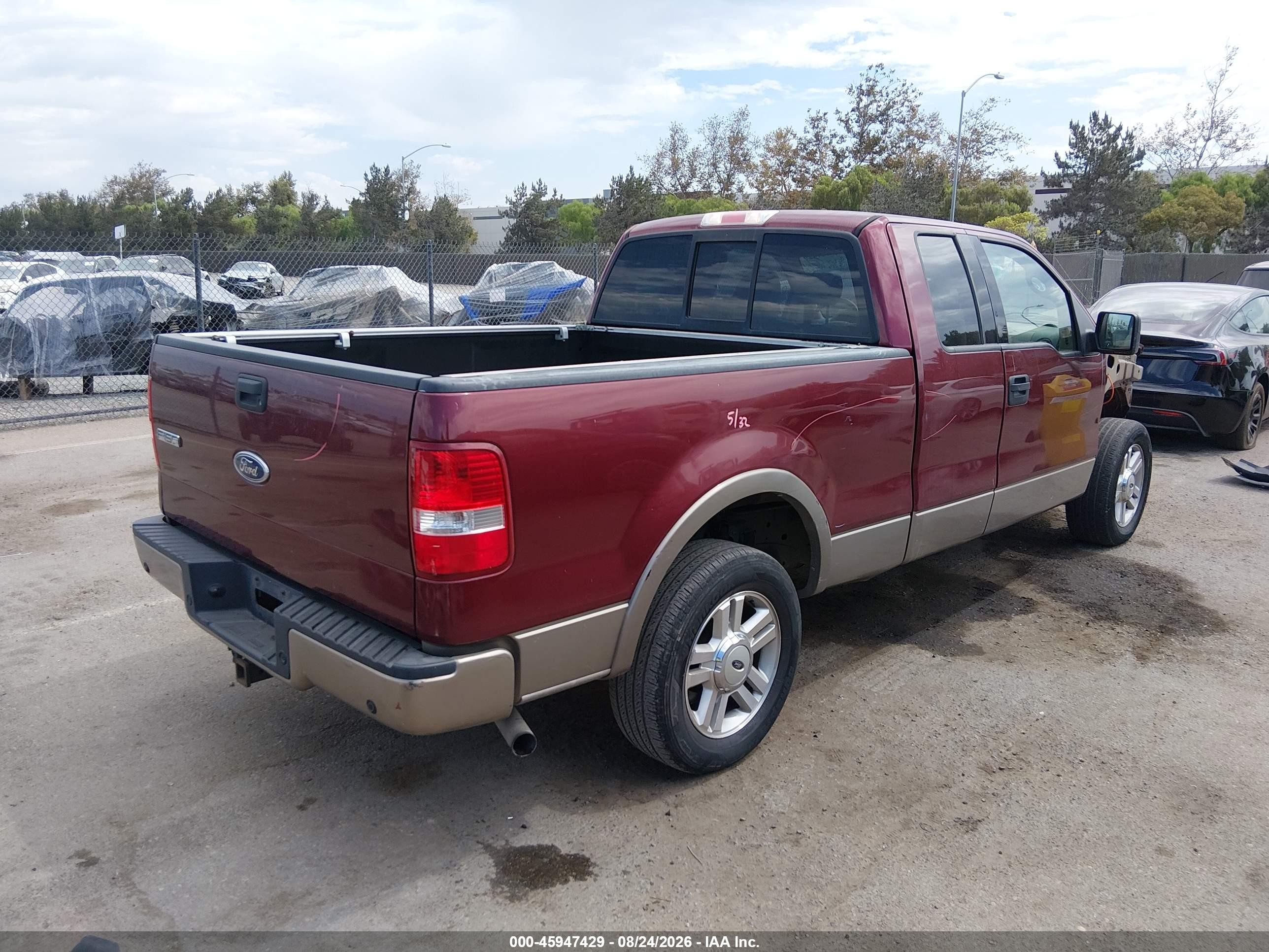 2004 Ford F-150 Lariat/xl/xlt Бордовый vin: 1FTPX12584NC71373