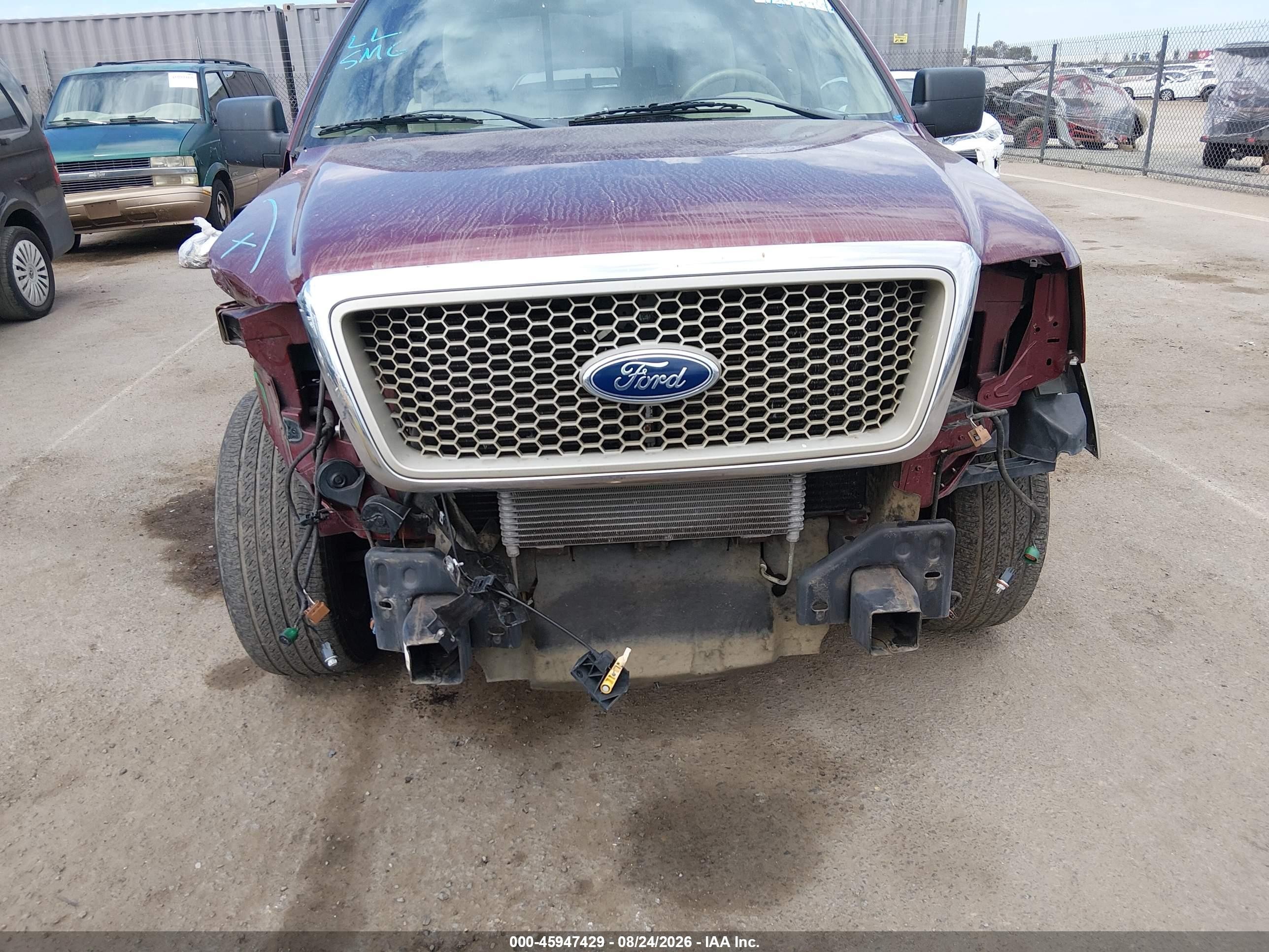2004 Ford F-150 Lariat/xl/xlt Бордовый vin: 1FTPX12584NC71373