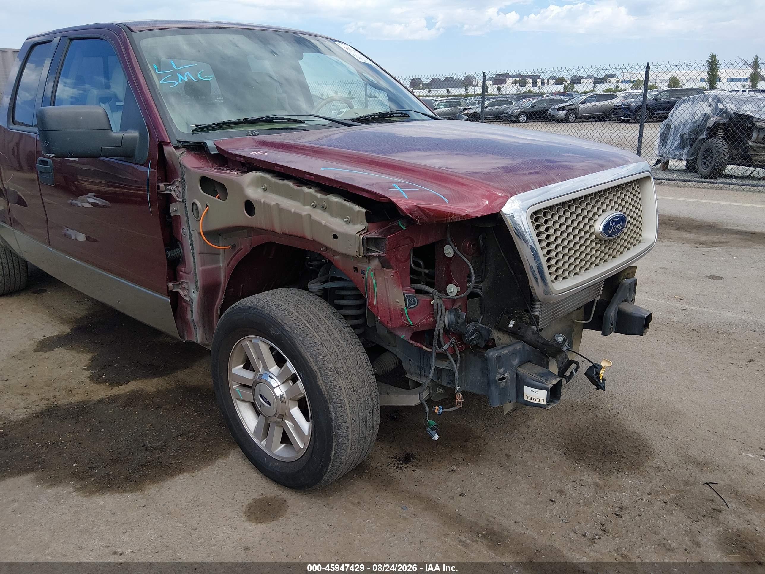 2004 Ford F-150 Lariat/xl/xlt Бордовый vin: 1FTPX12584NC71373