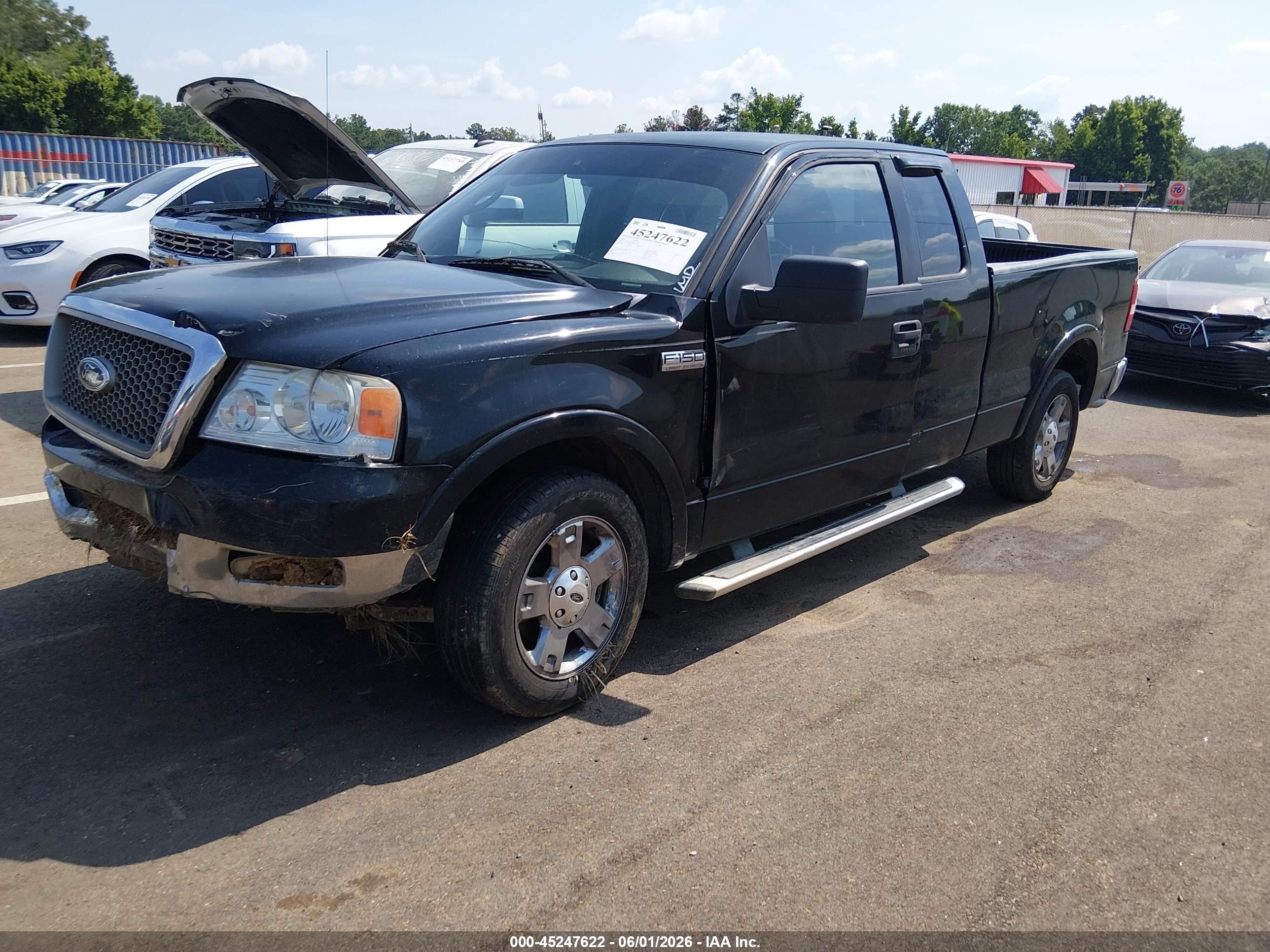 2005 Ford F-150 Lariat/xl/xlt Black vin: 1FTPX12595NA61138