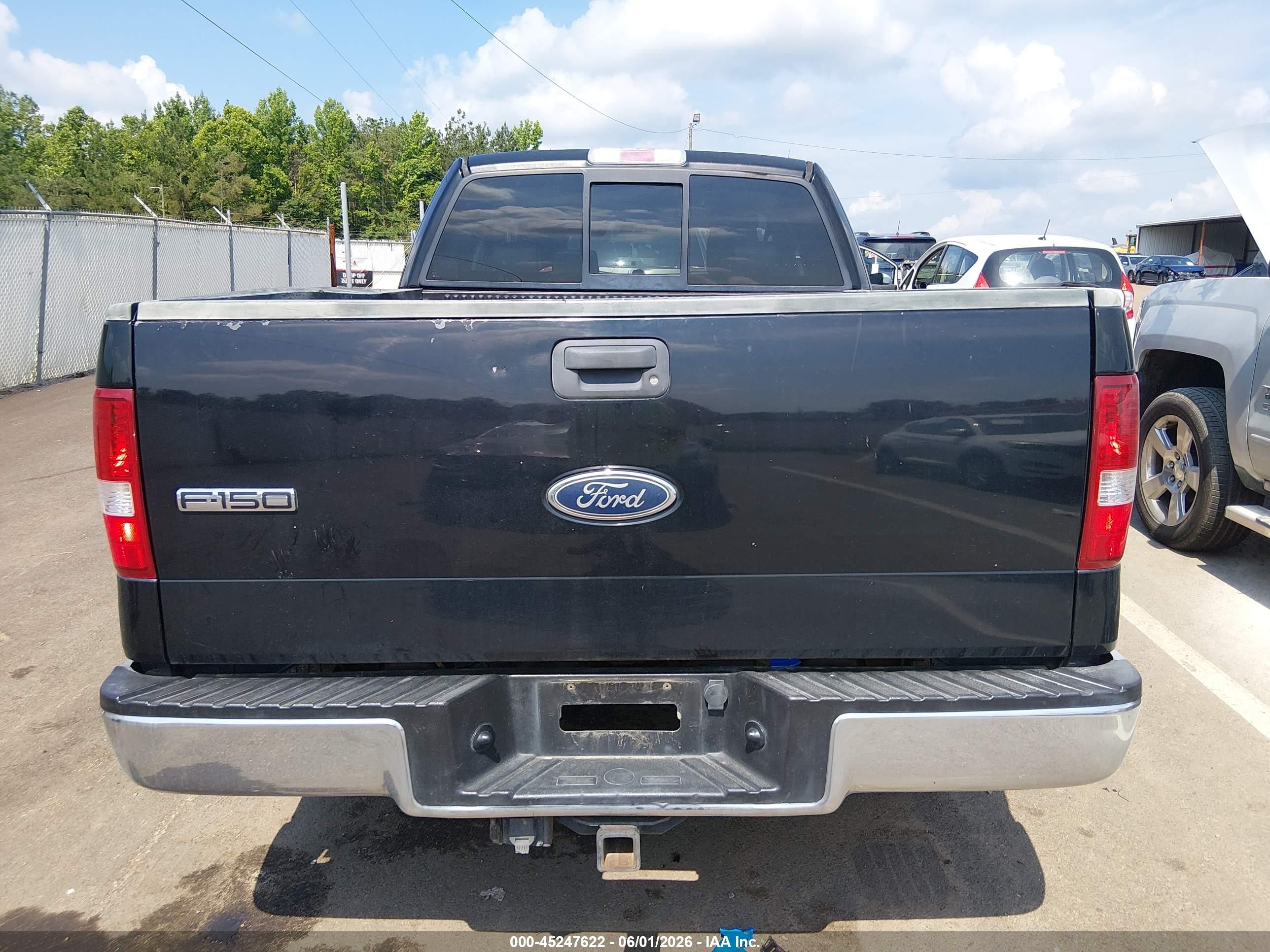 2005 Ford F-150 Lariat/xl/xlt Black vin: 1FTPX12595NA61138