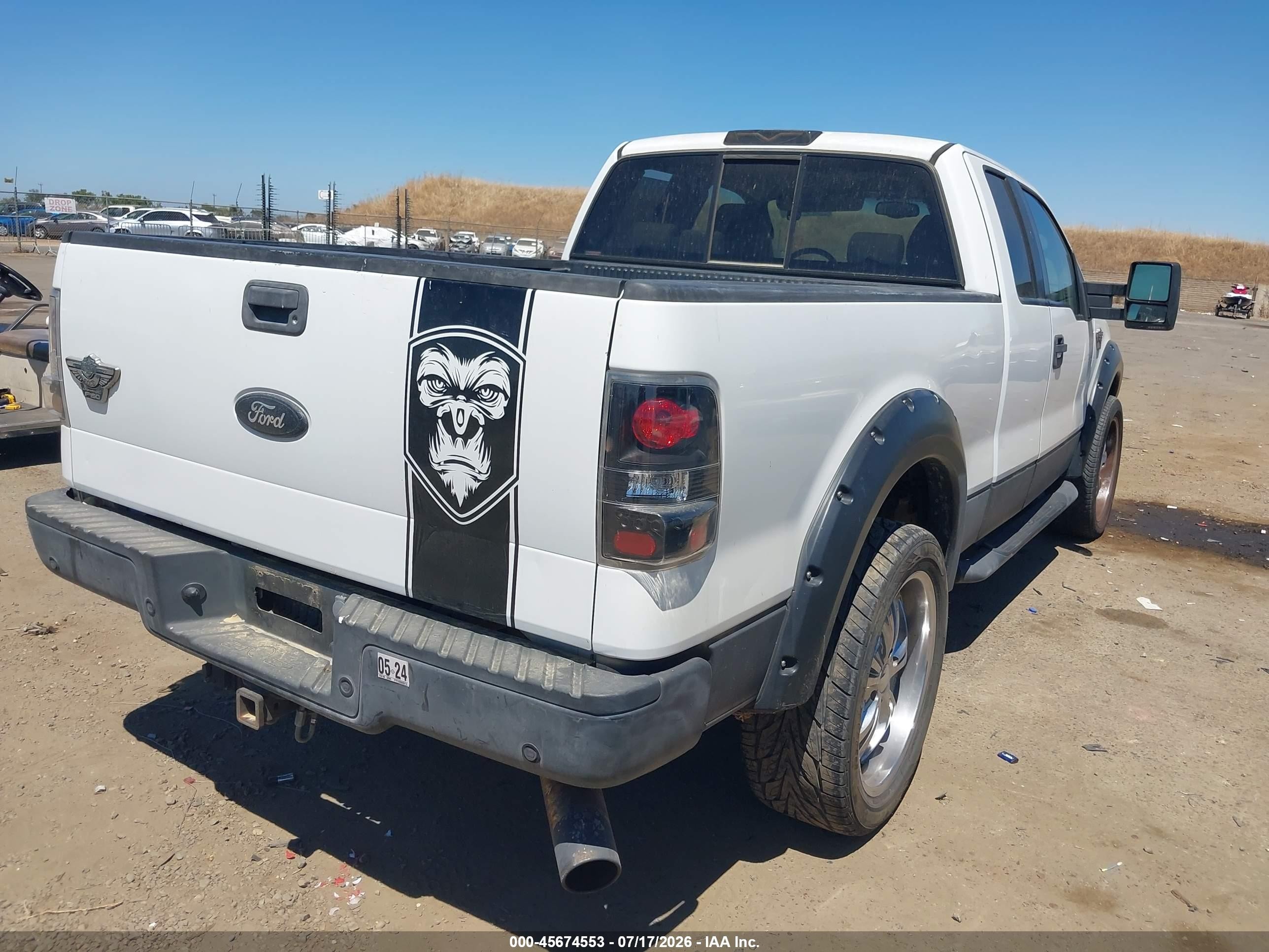 2005 Ford F-150 Lariat/xl/xlt White vin: 1FTPX12595NA93118