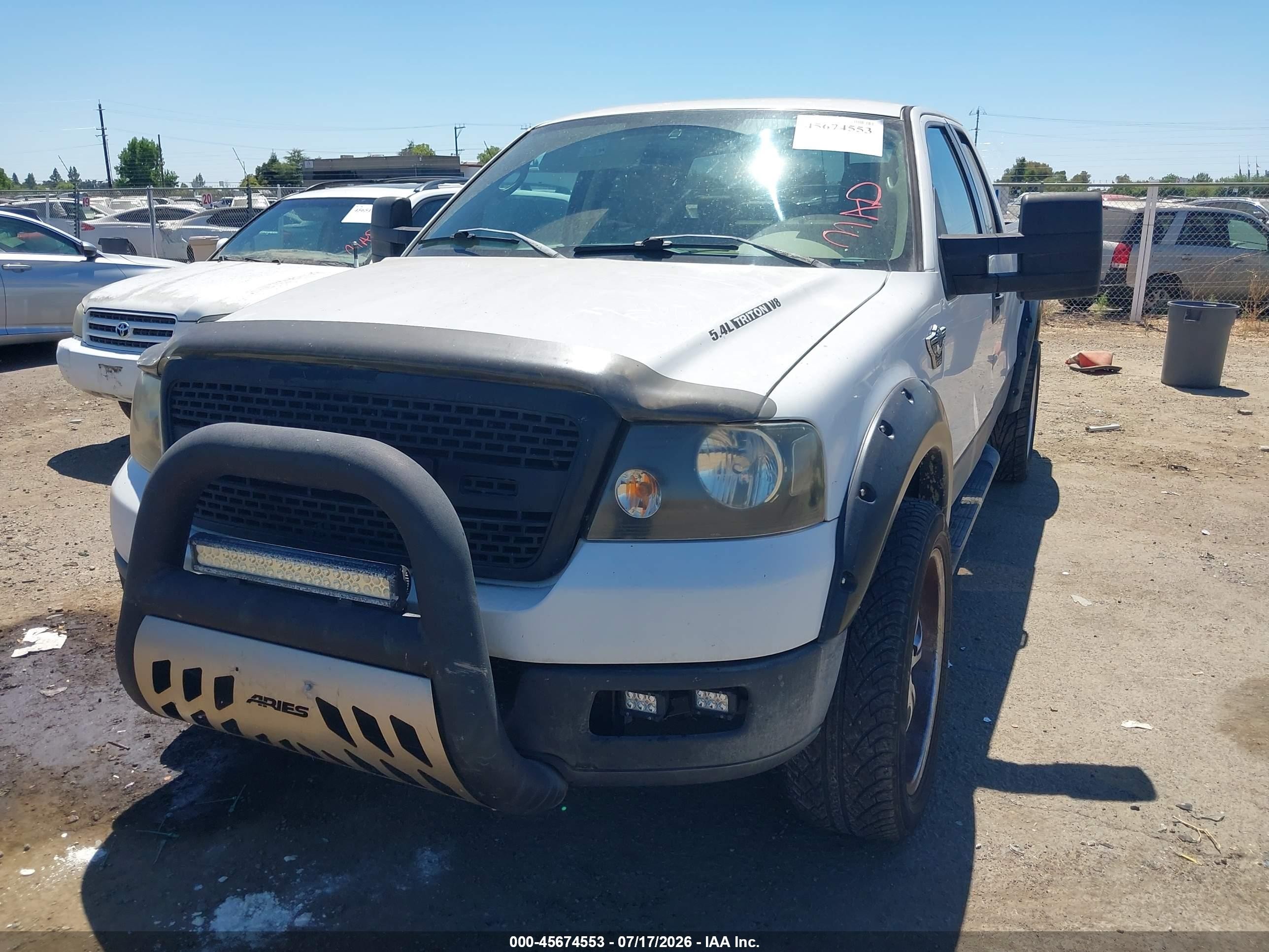 2005 Ford F-150 Lariat/xl/xlt White vin: 1FTPX12595NA93118