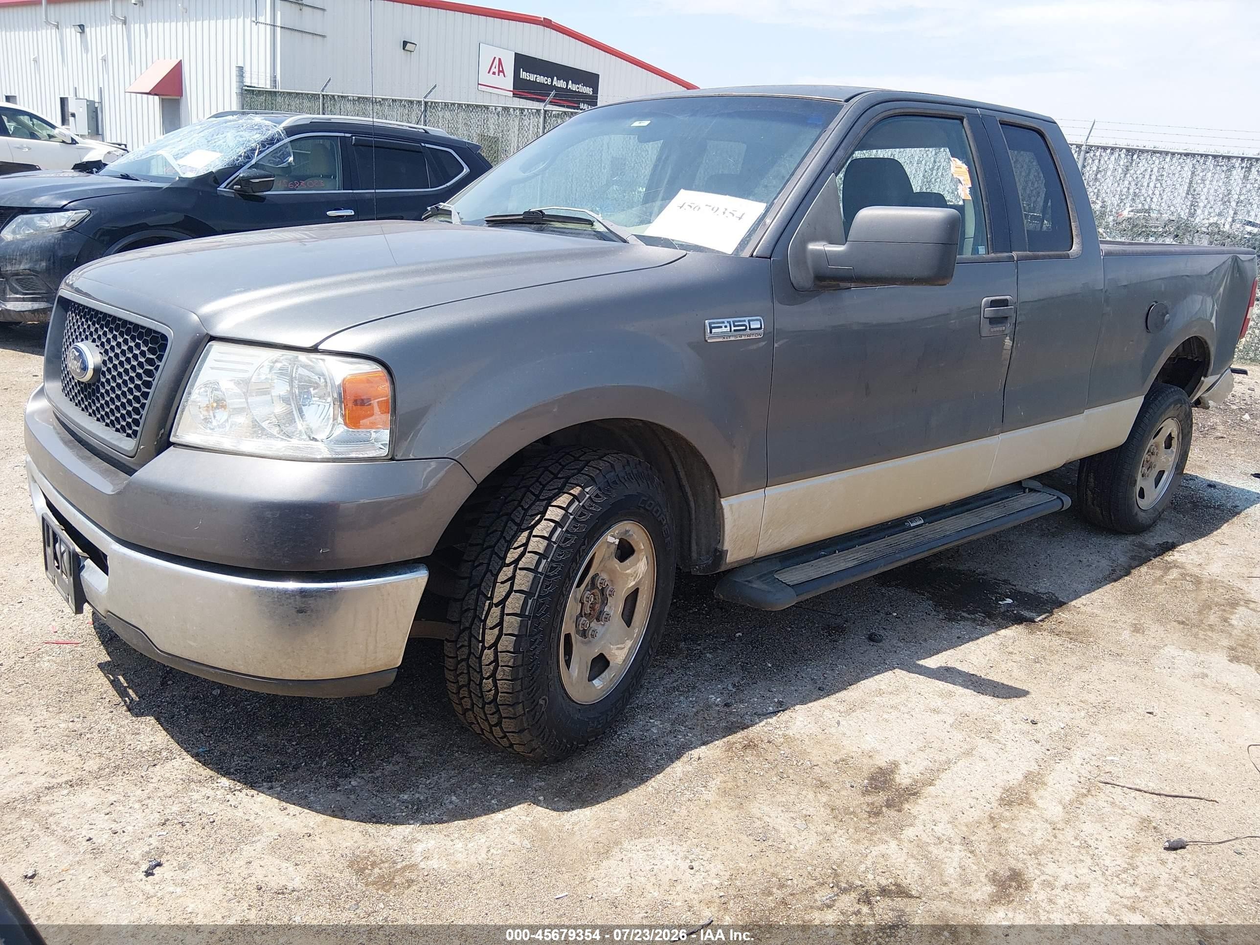 2006 Ford F-150 Lariat/xl/xlt Gray vin: 1FTPX12596NA37875