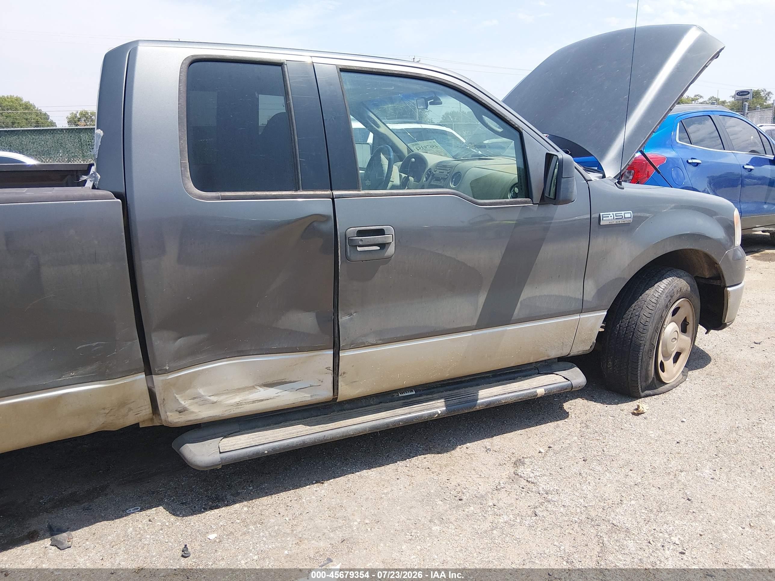 2006 Ford F-150 Lariat/xl/xlt Gray vin: 1FTPX12596NA37875