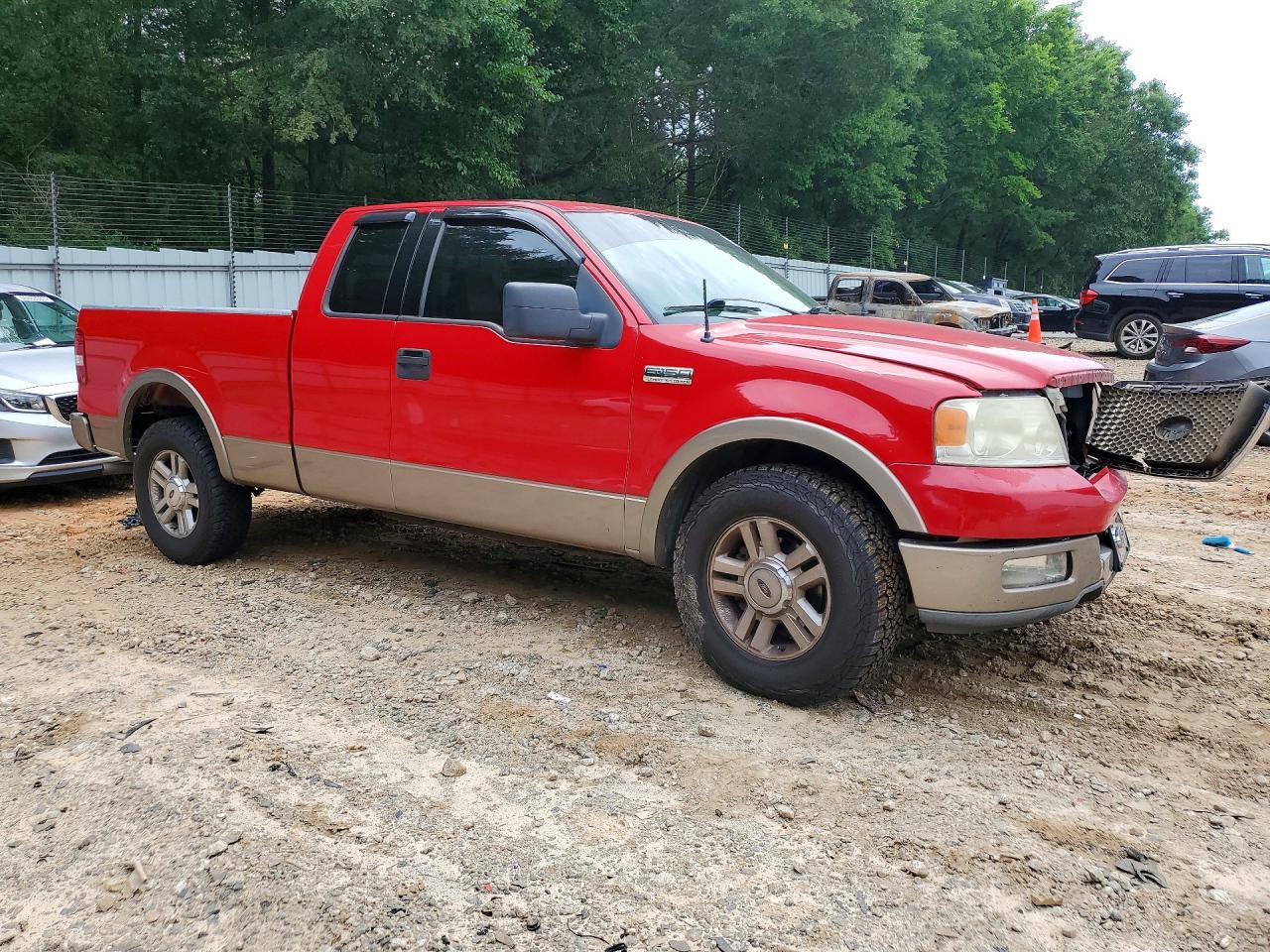 2004 Ford F150 Red vin: 1FTPX125X4KD96263