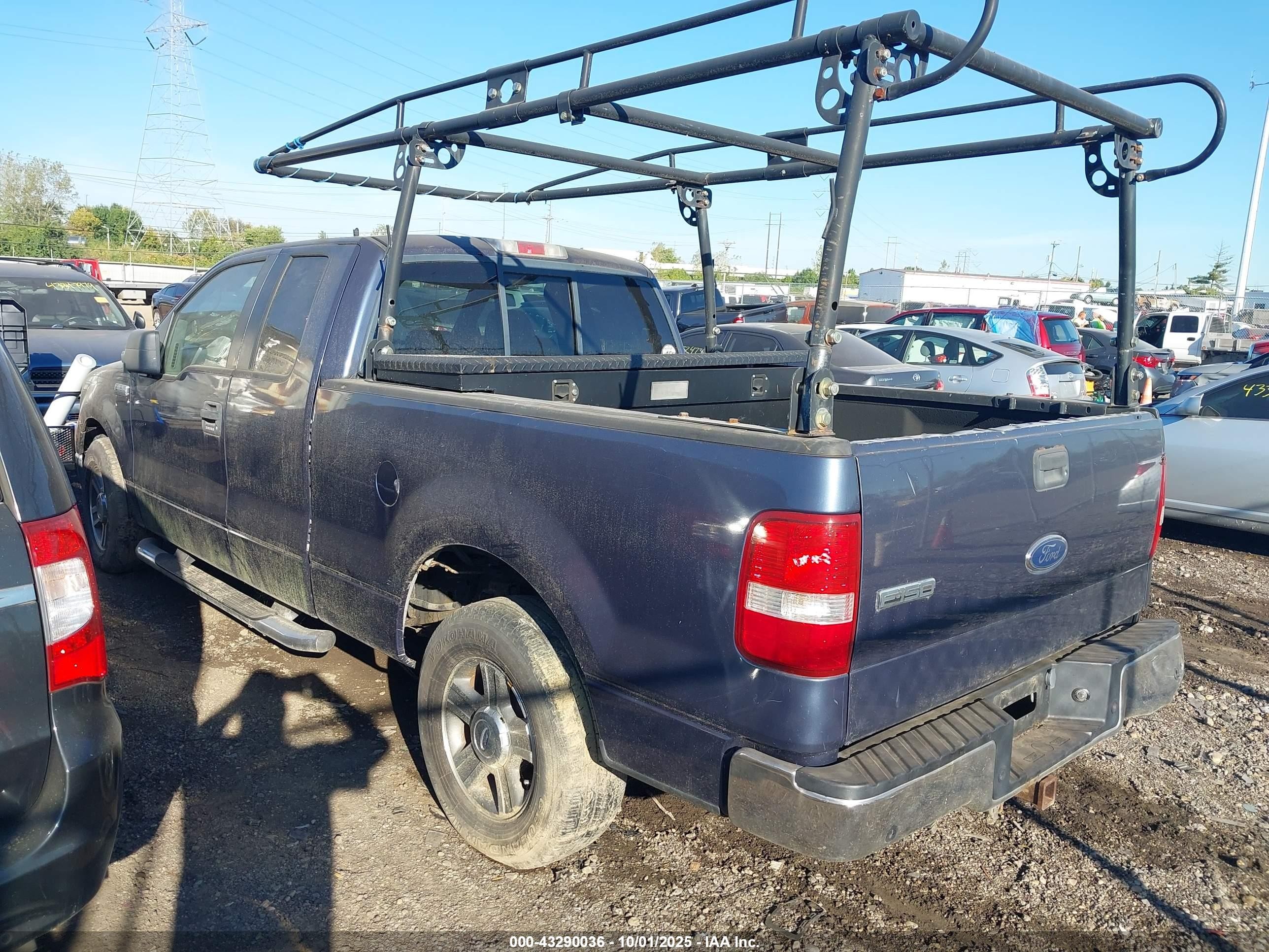 2005 Ford F-150 Lariat/xl/xlt Black vin: 1FTPX125X5FB76289