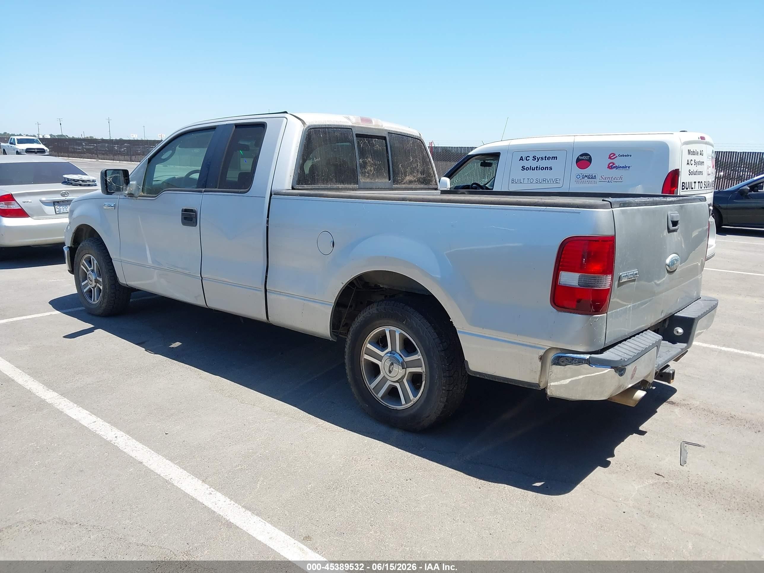 2006 Ford F-150 Lariat/xl/xlt Silver vin: 1FTPX125X6KC32031