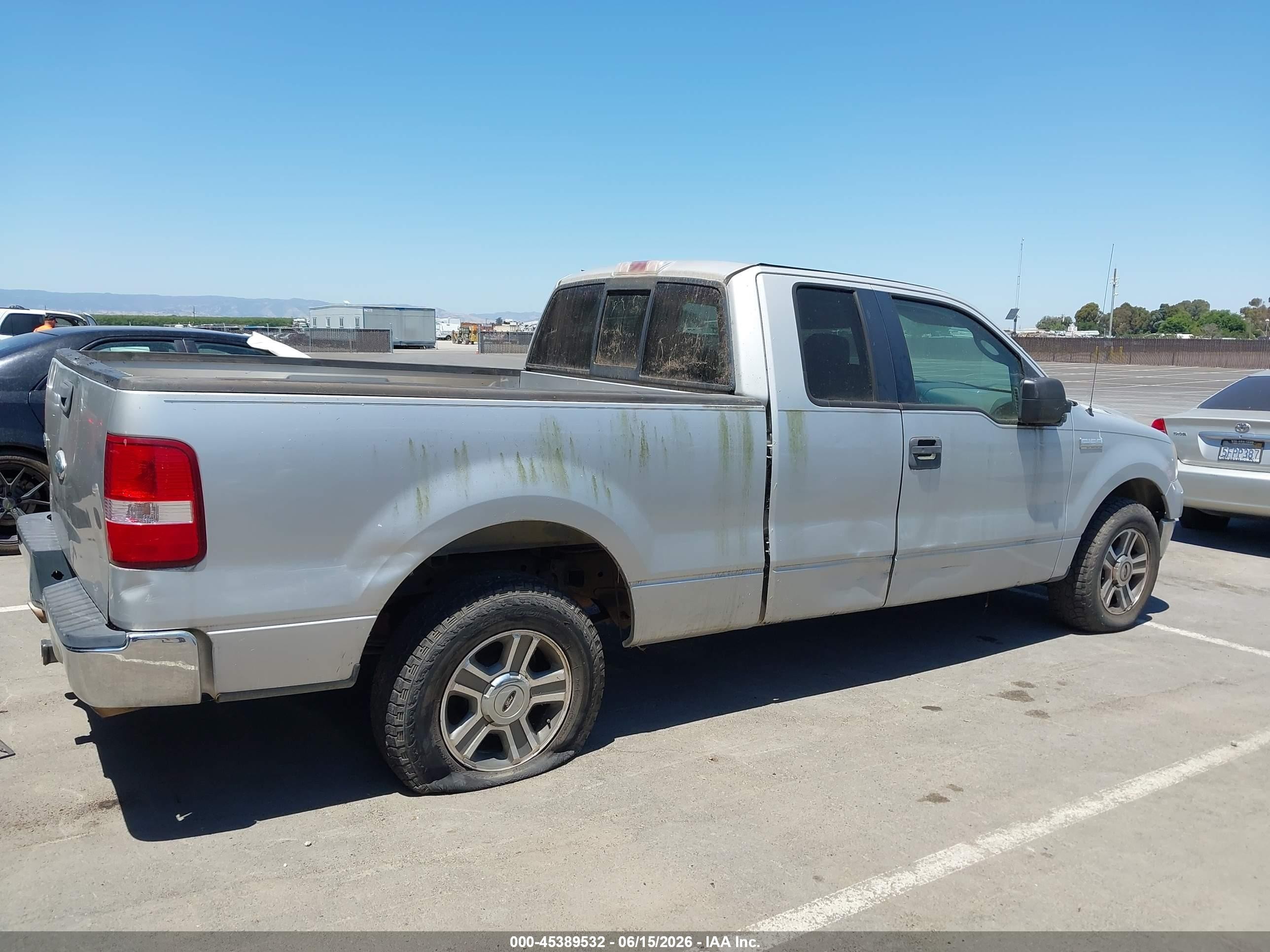 2006 Ford F-150 Lariat/xl/xlt Silver vin: 1FTPX125X6KC32031