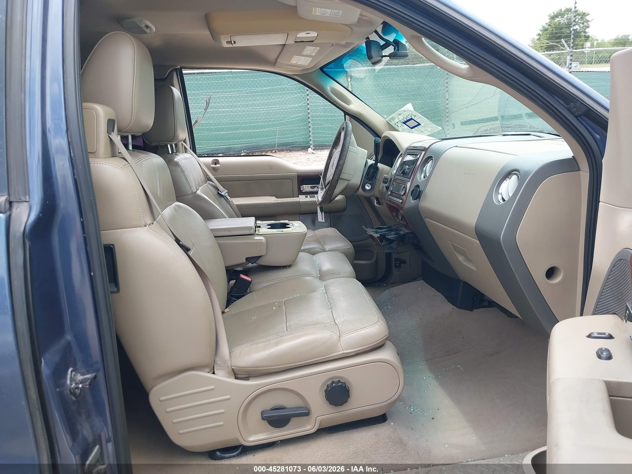 2006 Ford F-150 Lariat/xl/xlt Blue vin: 1FTPX125X6NA22205