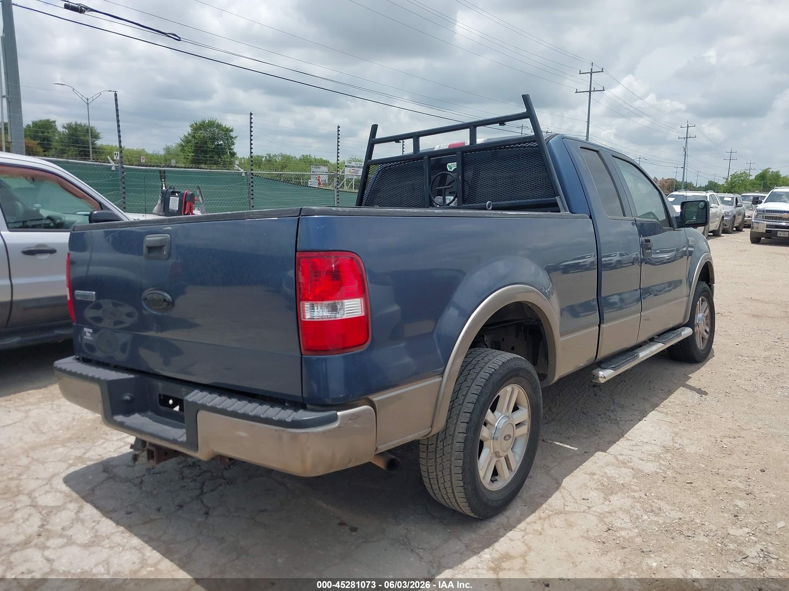 2006 Ford F-150 Lariat/xl/xlt Blue vin: 1FTPX125X6NA22205