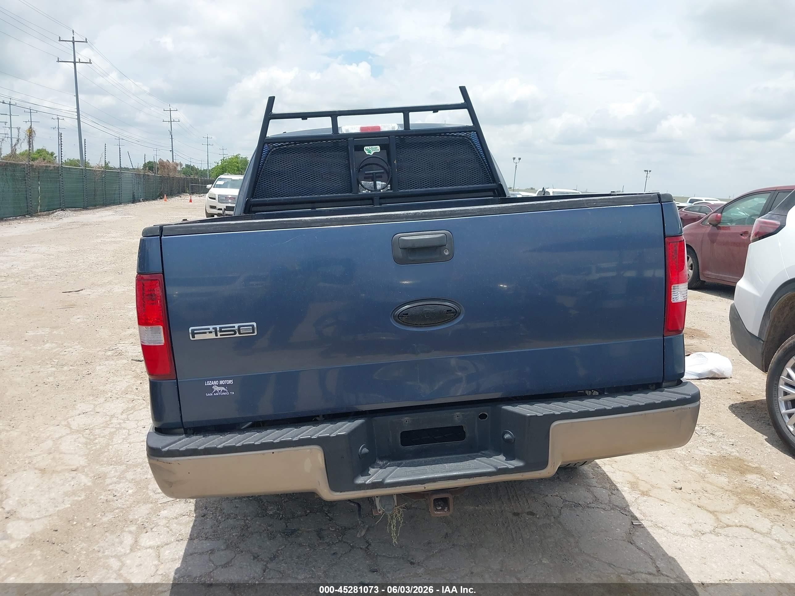 2006 Ford F-150 Lariat/xl/xlt Blue vin: 1FTPX125X6NA22205