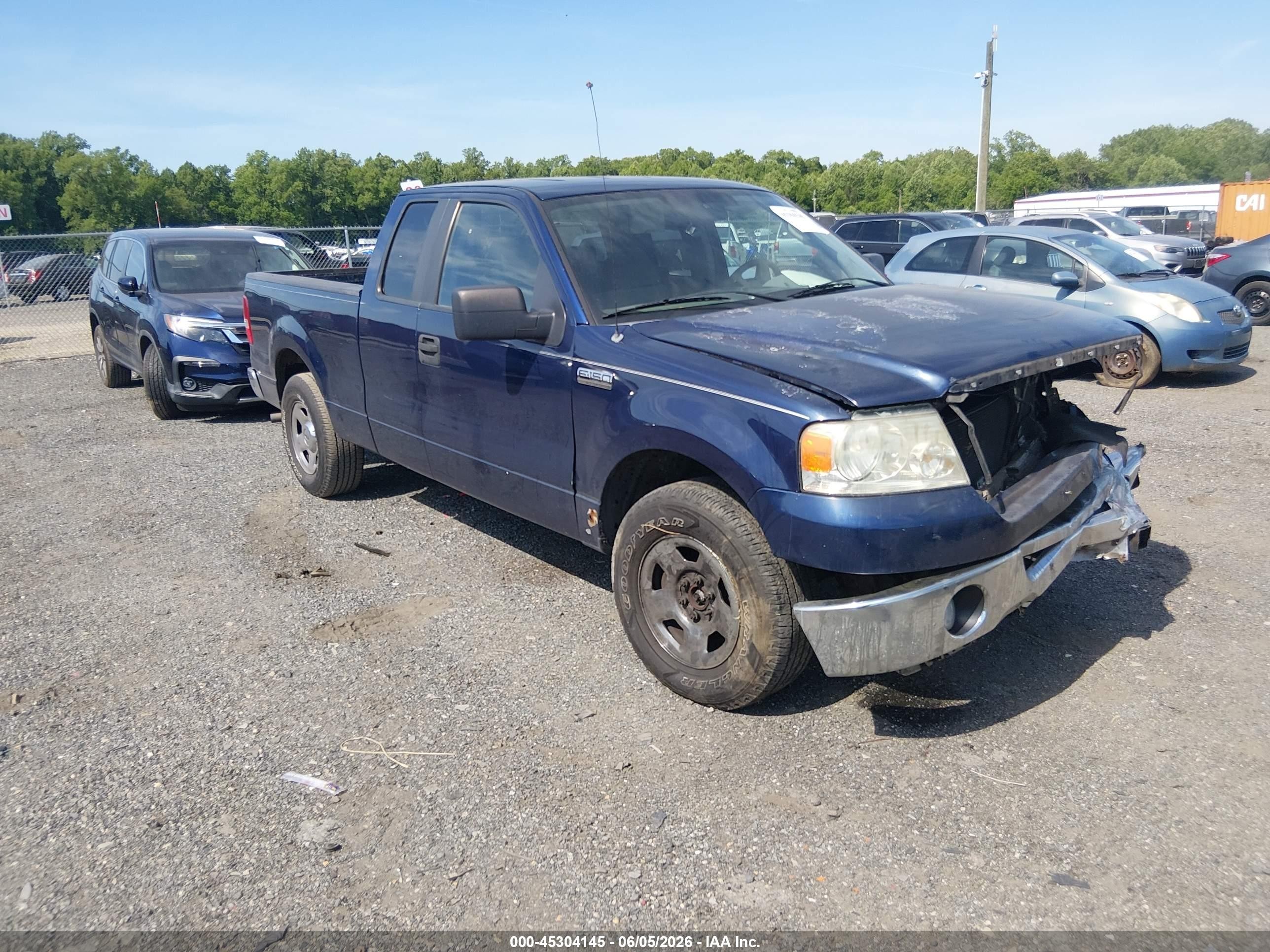 2007 Ford F-150 Lariat/stx/xl/xlt Blue vin: 1FTPX12V07FB79978