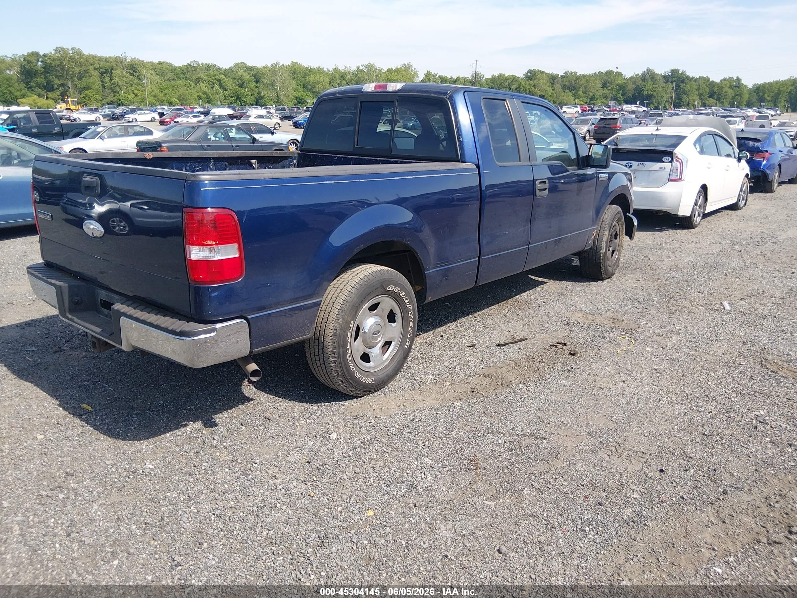 2007 Ford F-150 Lariat/stx/xl/xlt Blue vin: 1FTPX12V07FB79978